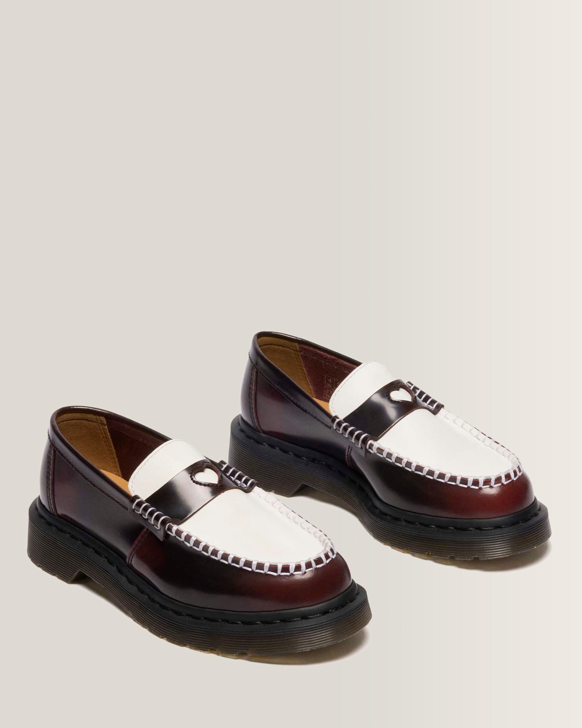 PENTON HEART-LOAFERS I TOFARVET RUB-OFF LÆDER
