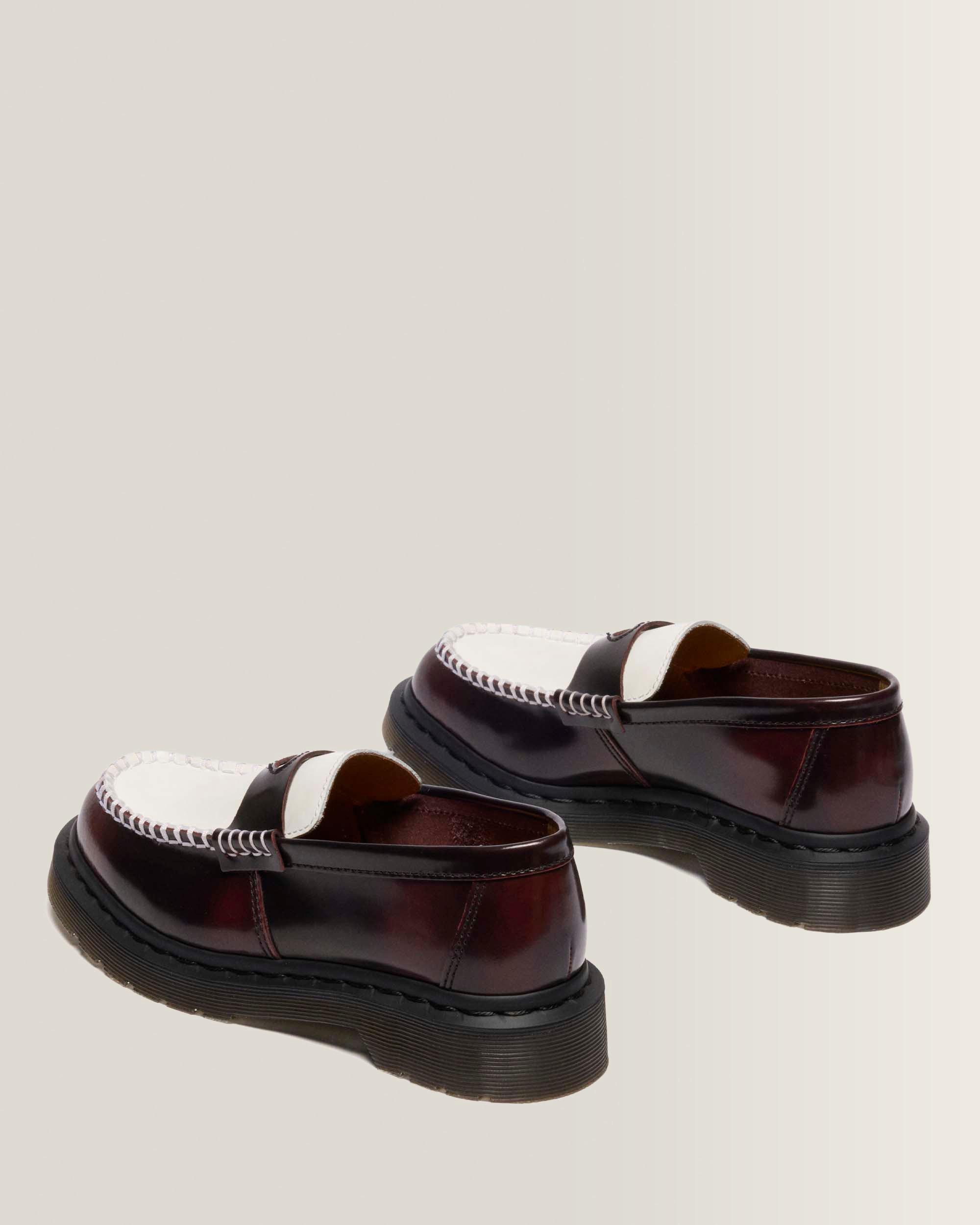 PENTON HEART-LOAFERS I TOFARVET RUB-OFF LÆDER