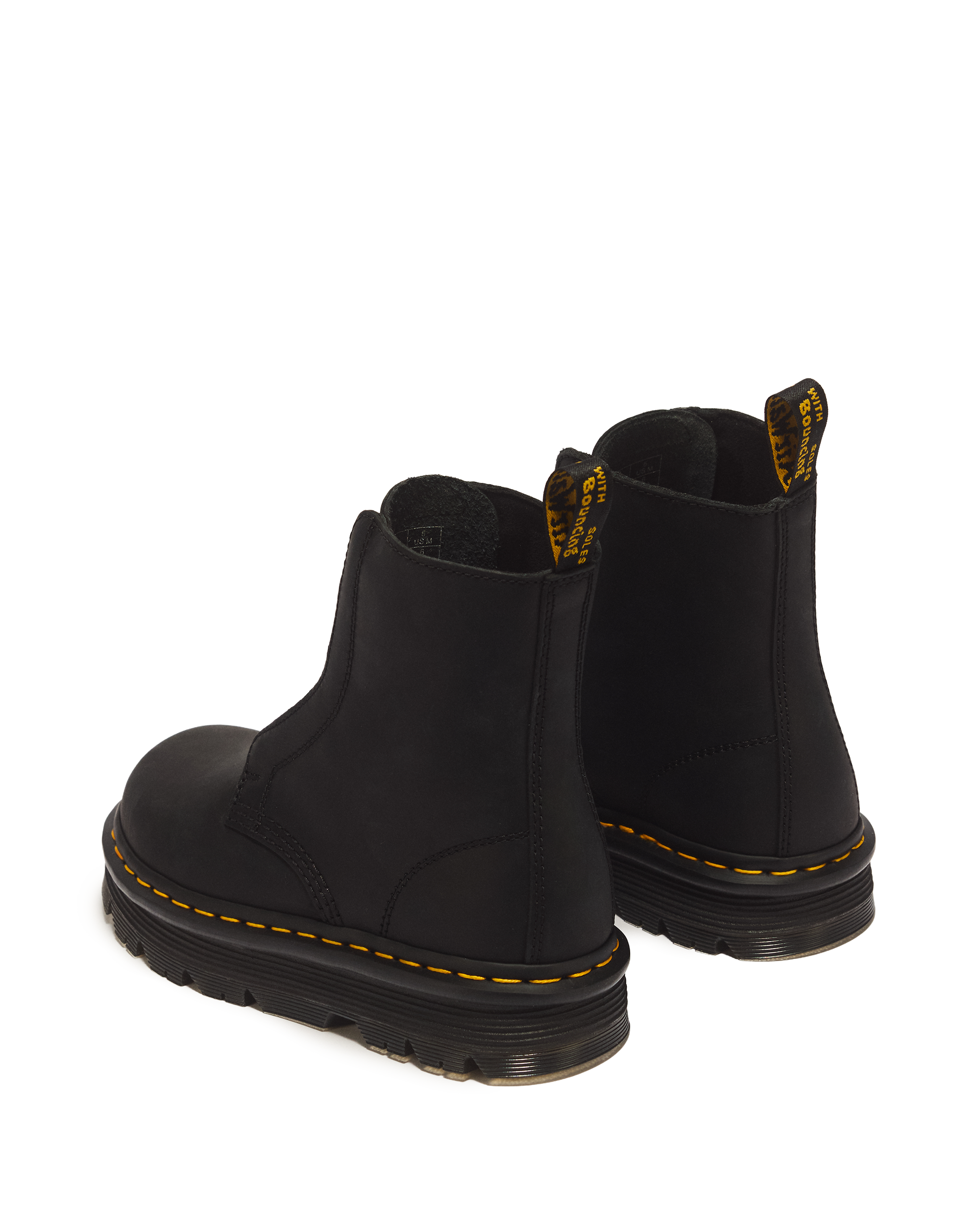 Zebzag Laceless Slip On Leather Boots