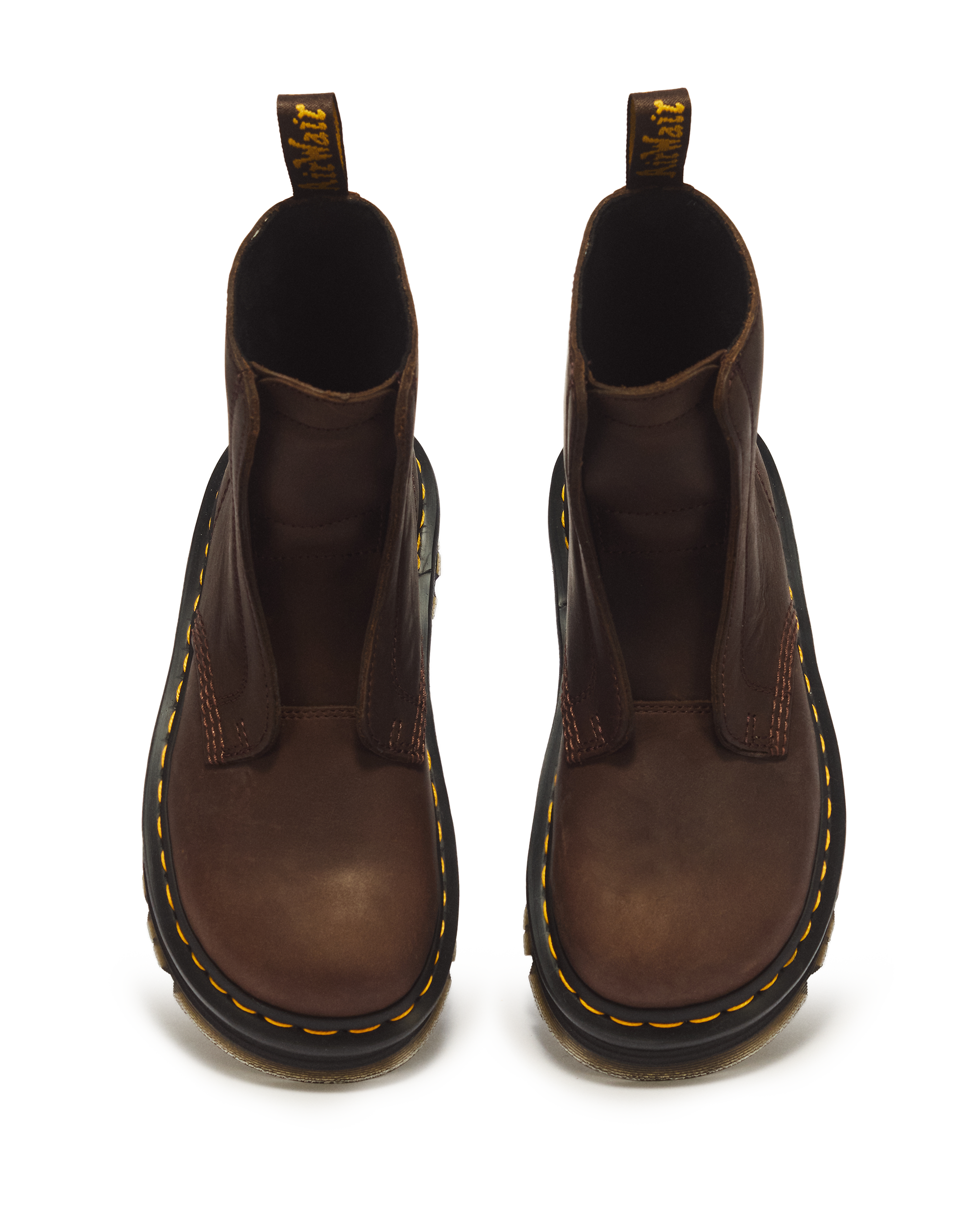 Zebzag Laceless Slip On Leather Boots