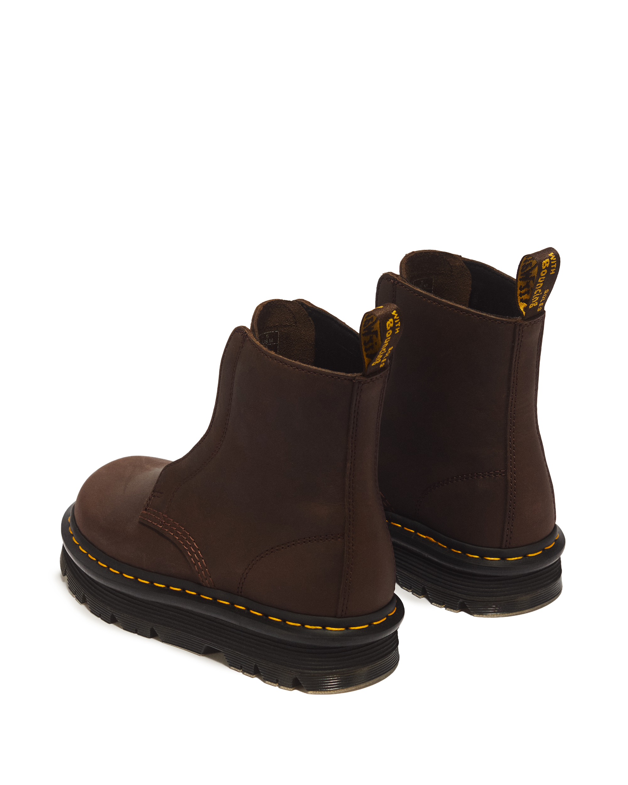 Zebzag Laceless Slip On Leather Boots