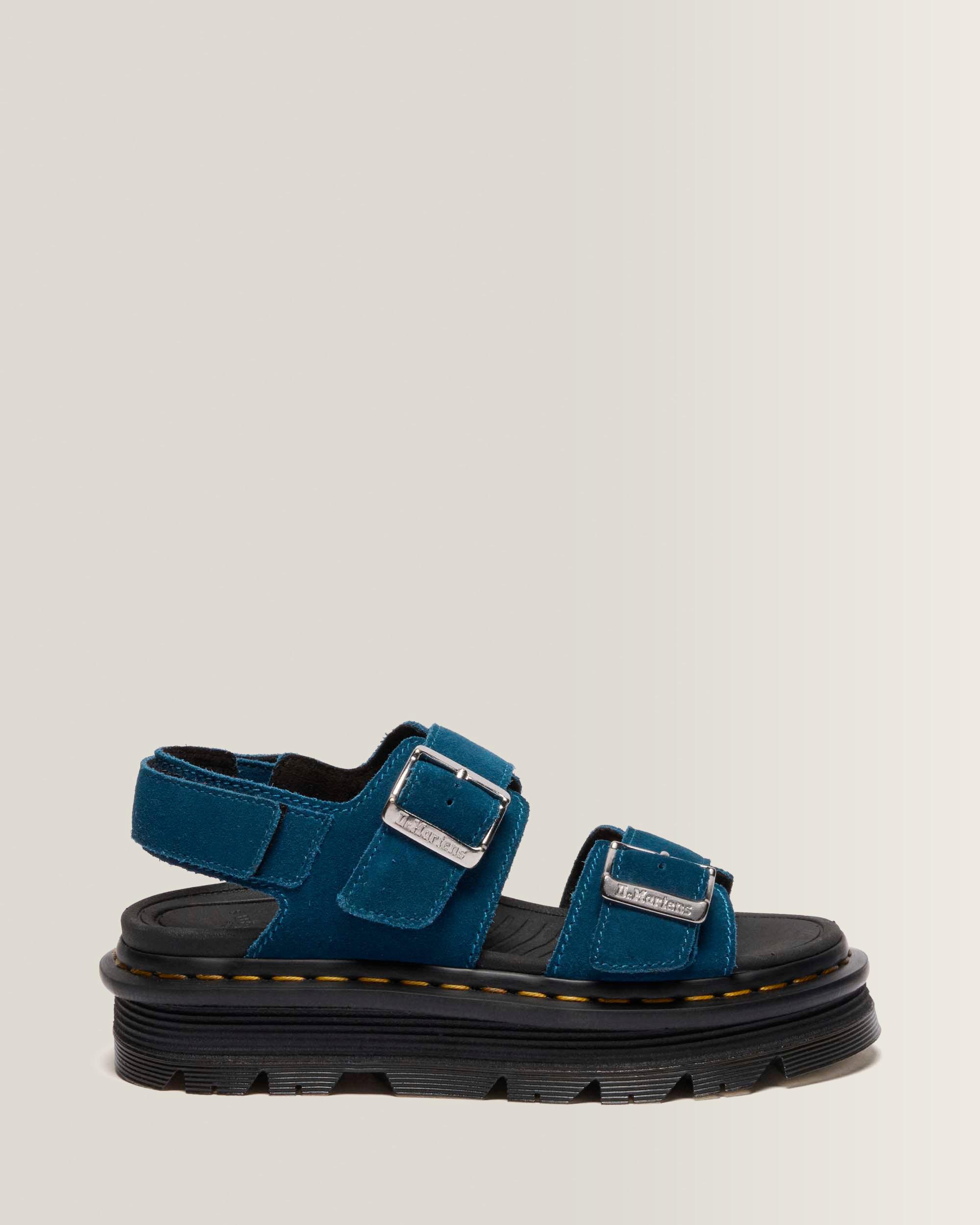 ザ　メデューサ Zebzag Suede Sandals in Blue | Dr. Martens™