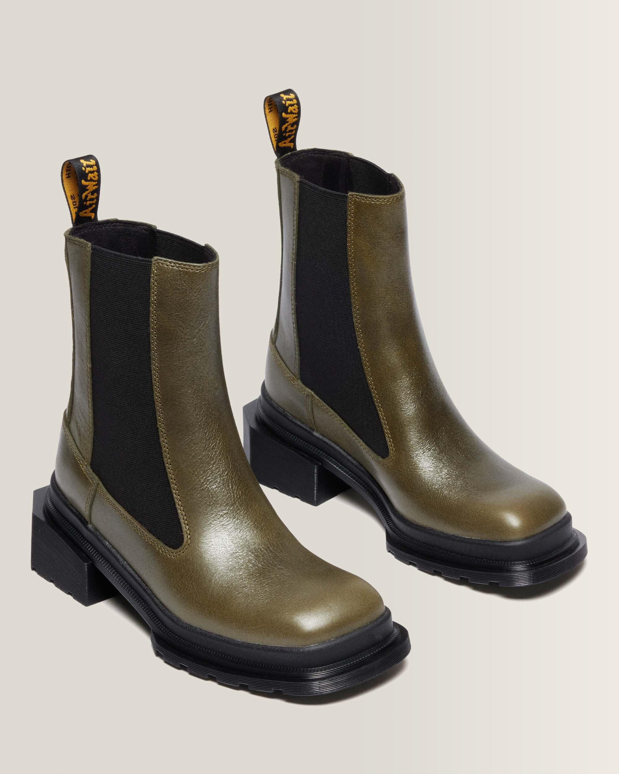 Chelsea boots Maybole en cuir à bout carré