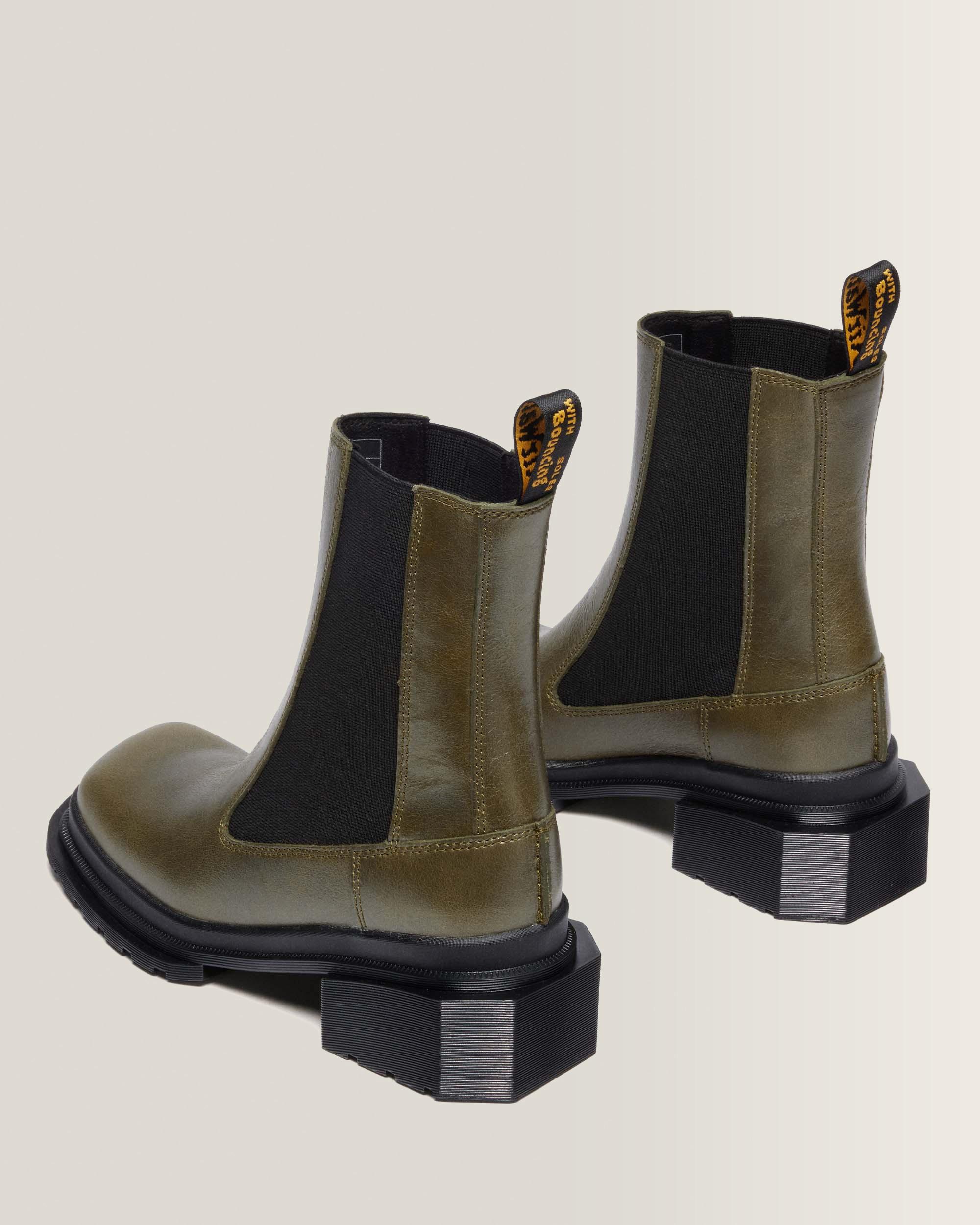 Chelsea boots Maybole en cuir à bout carré