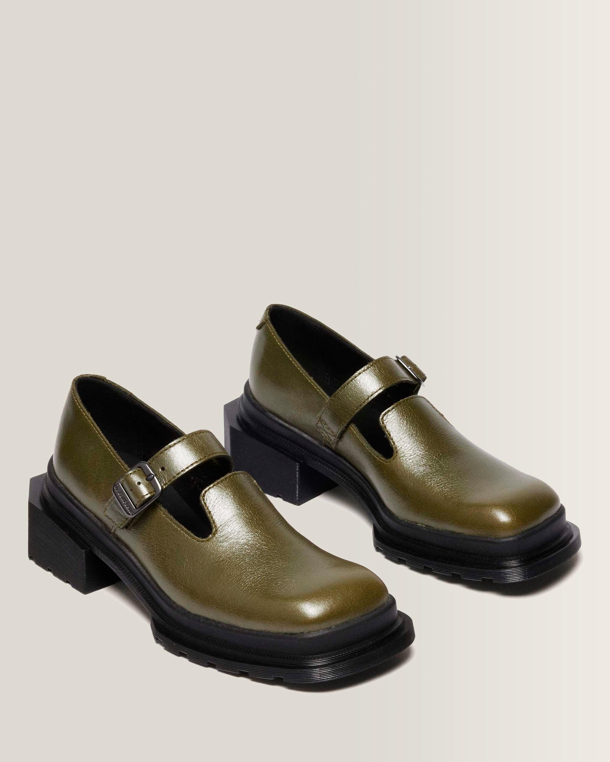 Maybole Mary Jane Square Toe Leder Schuhe
