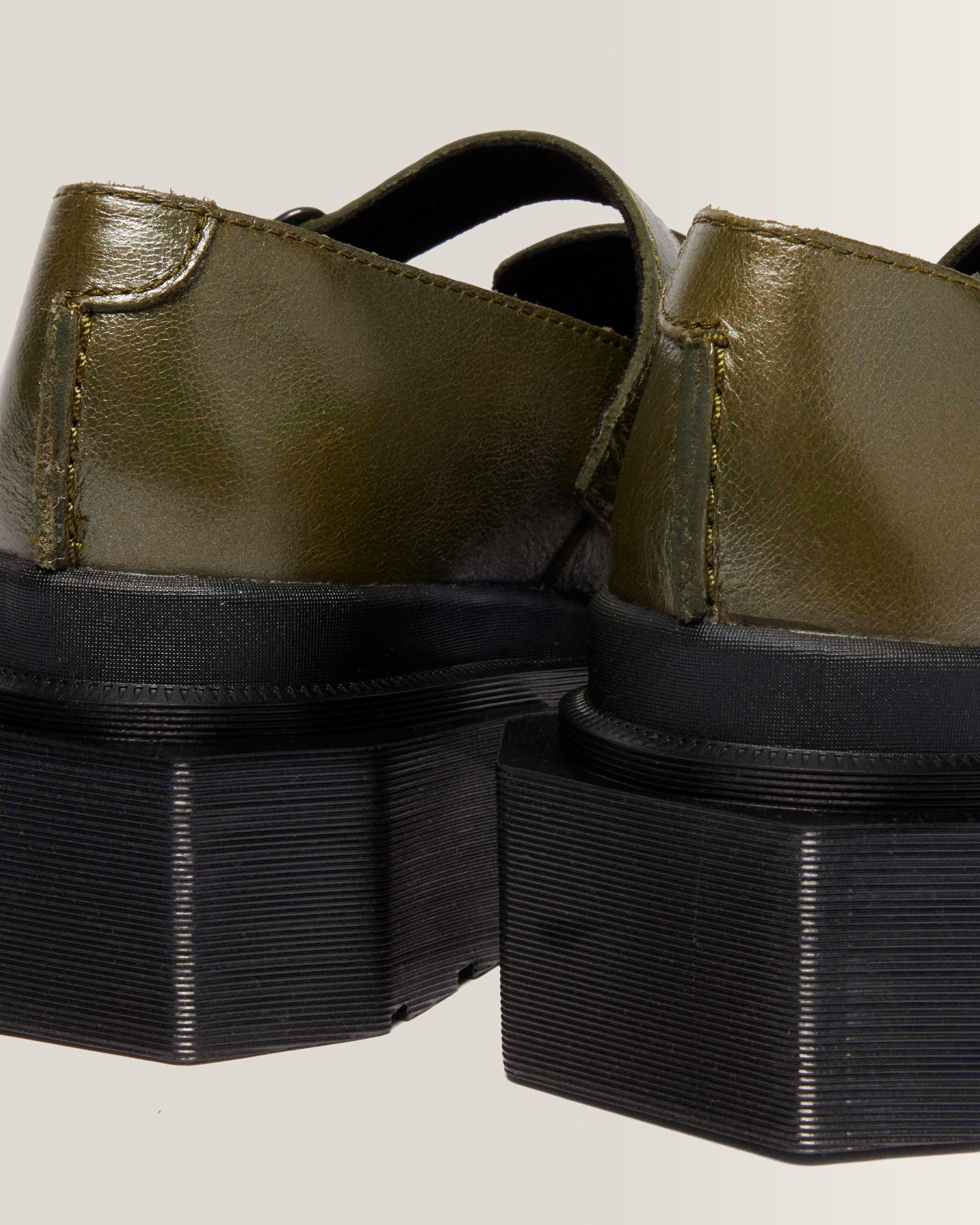 Maybole Mary Jane Square Toe Leder Schuhe
