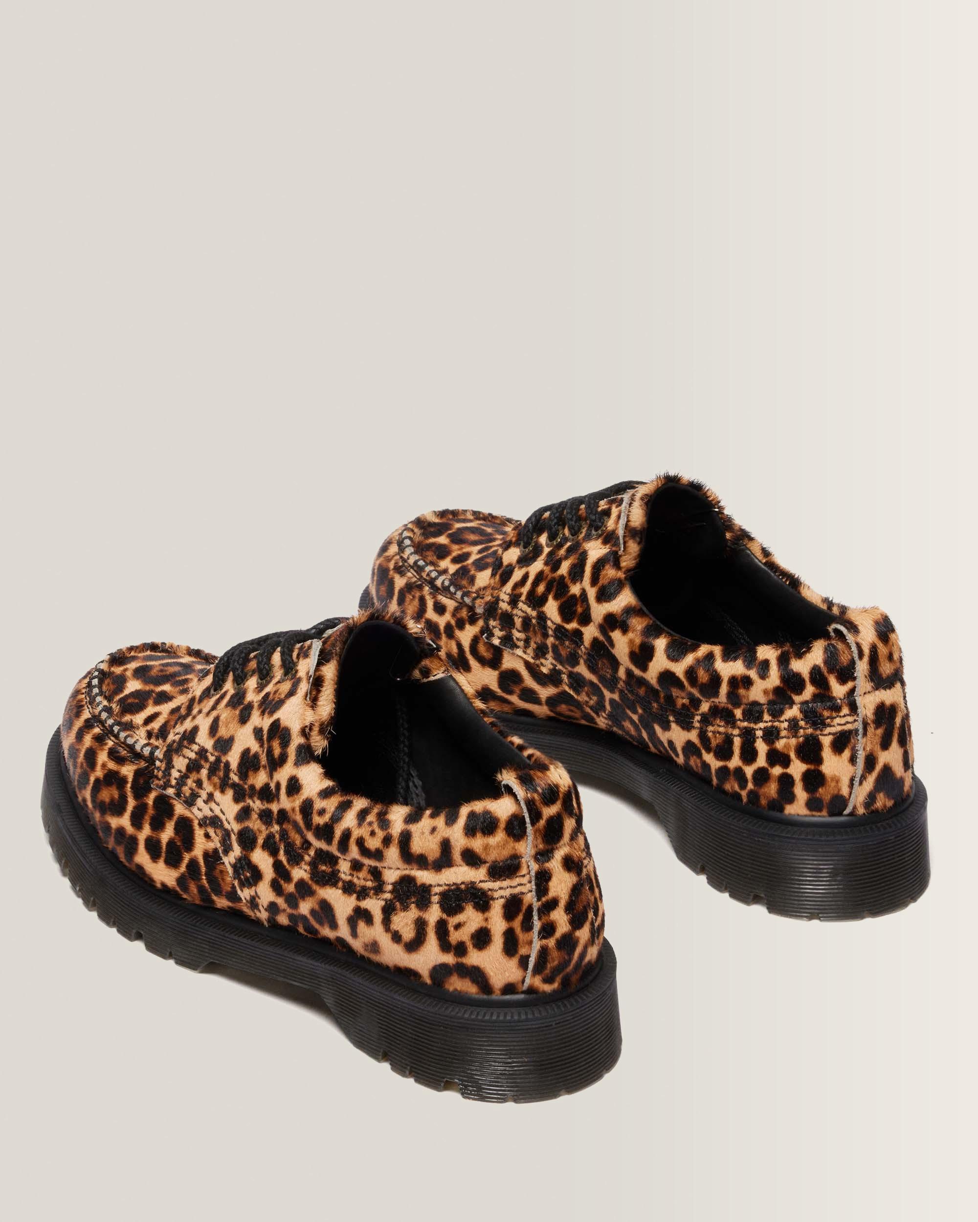 LOWELL LEOPARD PRINT MOC TOE SHOES