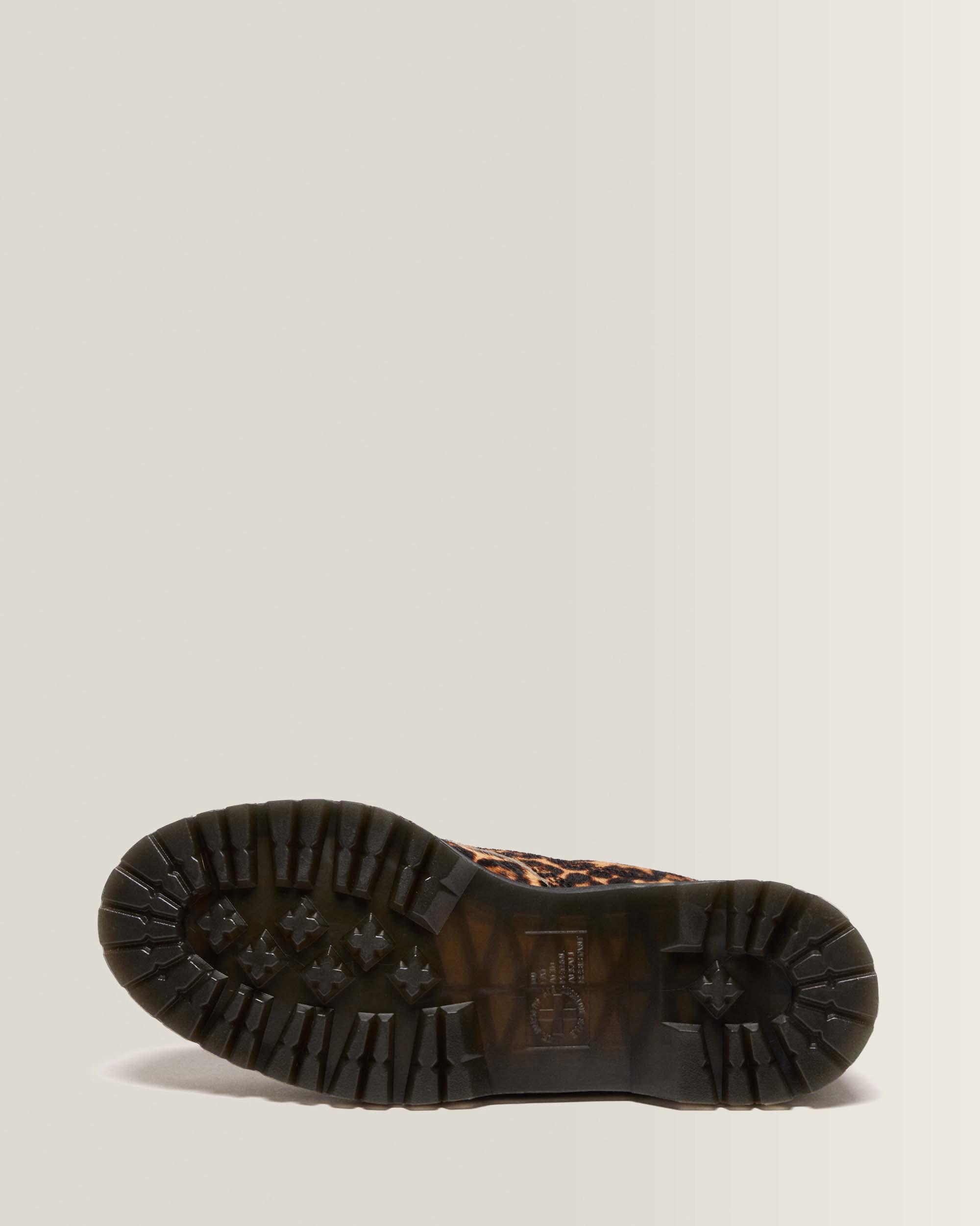 LOWELL LEOPARD PRINT MOC TOE SHOES