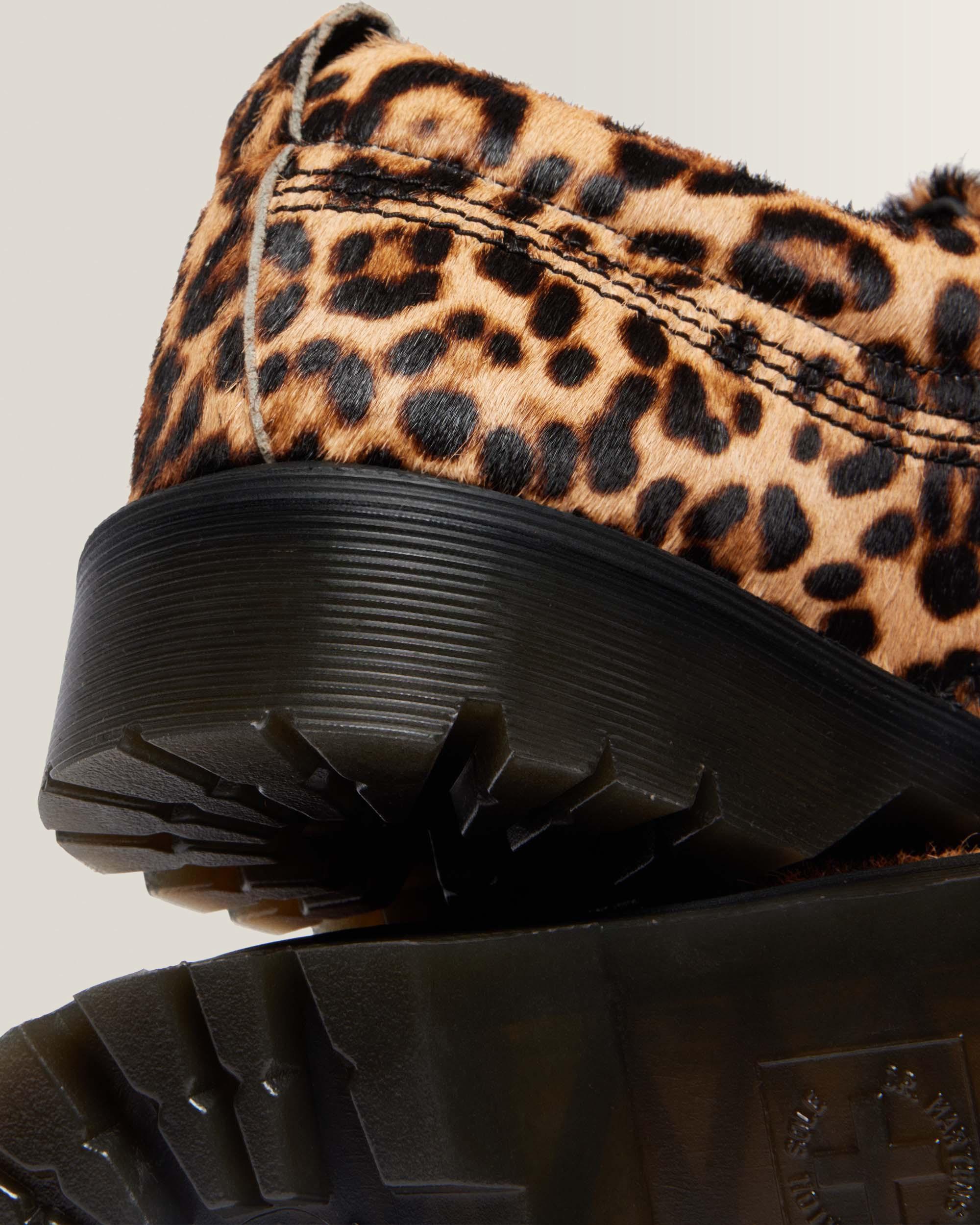 LOWELL LEOPARD PRINT MOC TOE SHOES