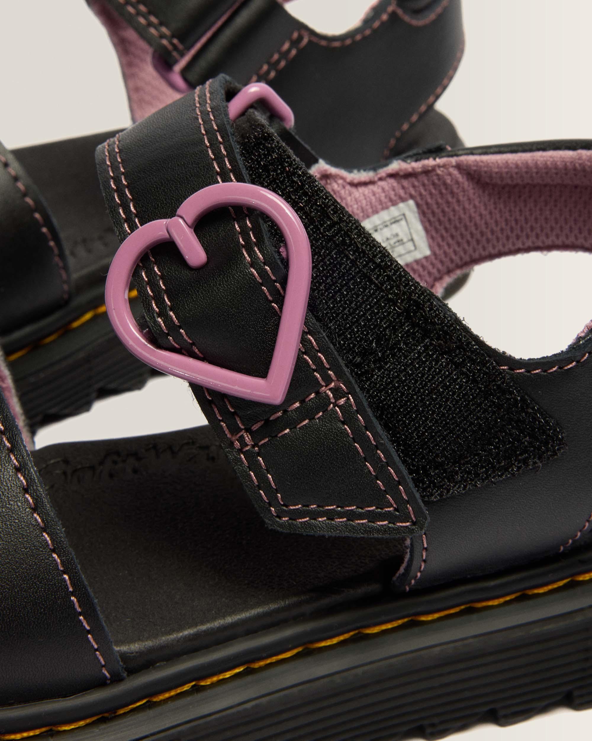 Chaussures Marlowe II Glitter Heart en cuir à brides Junior