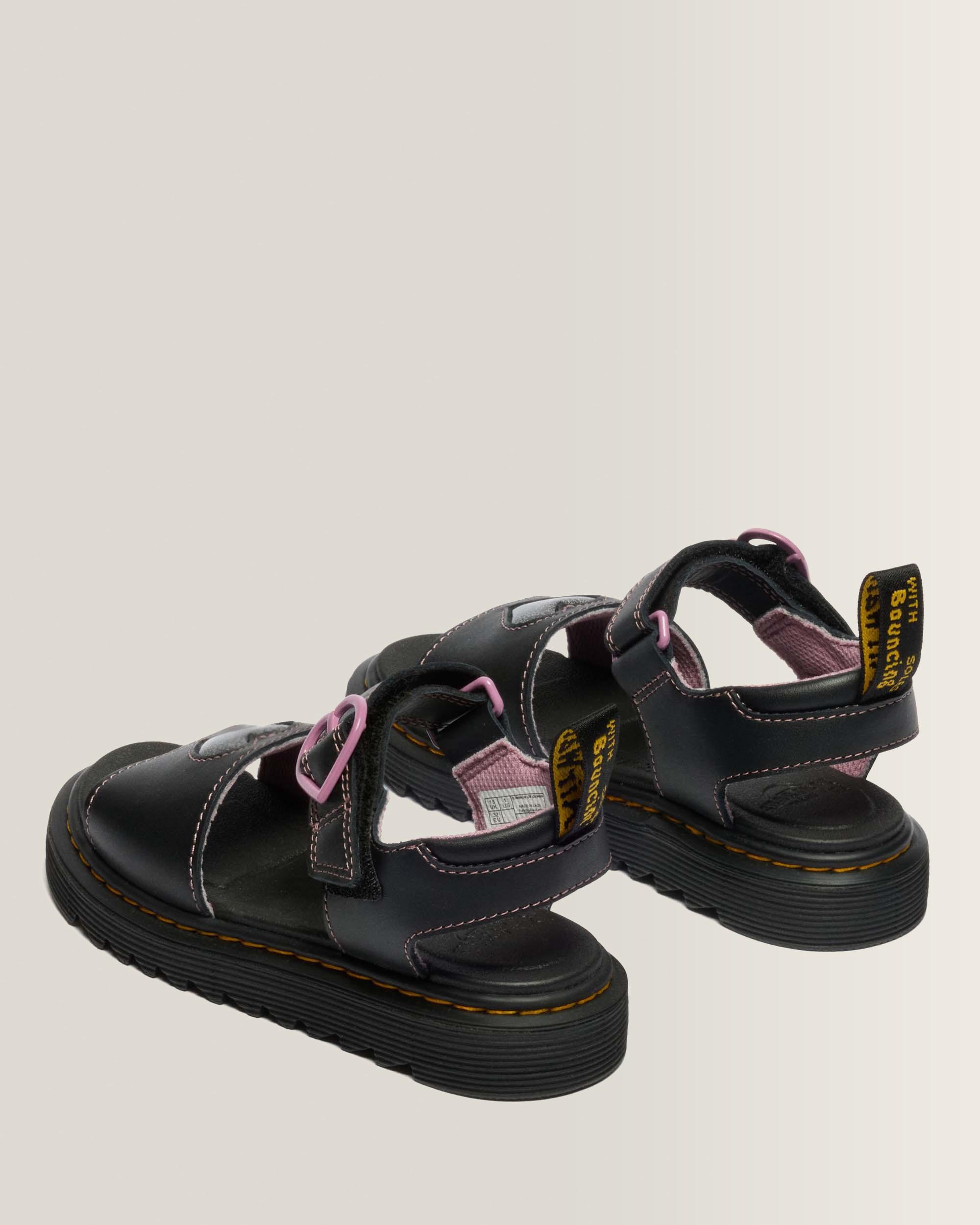 Chaussures Marlowe II Glitter Heart en cuir à brides Junior