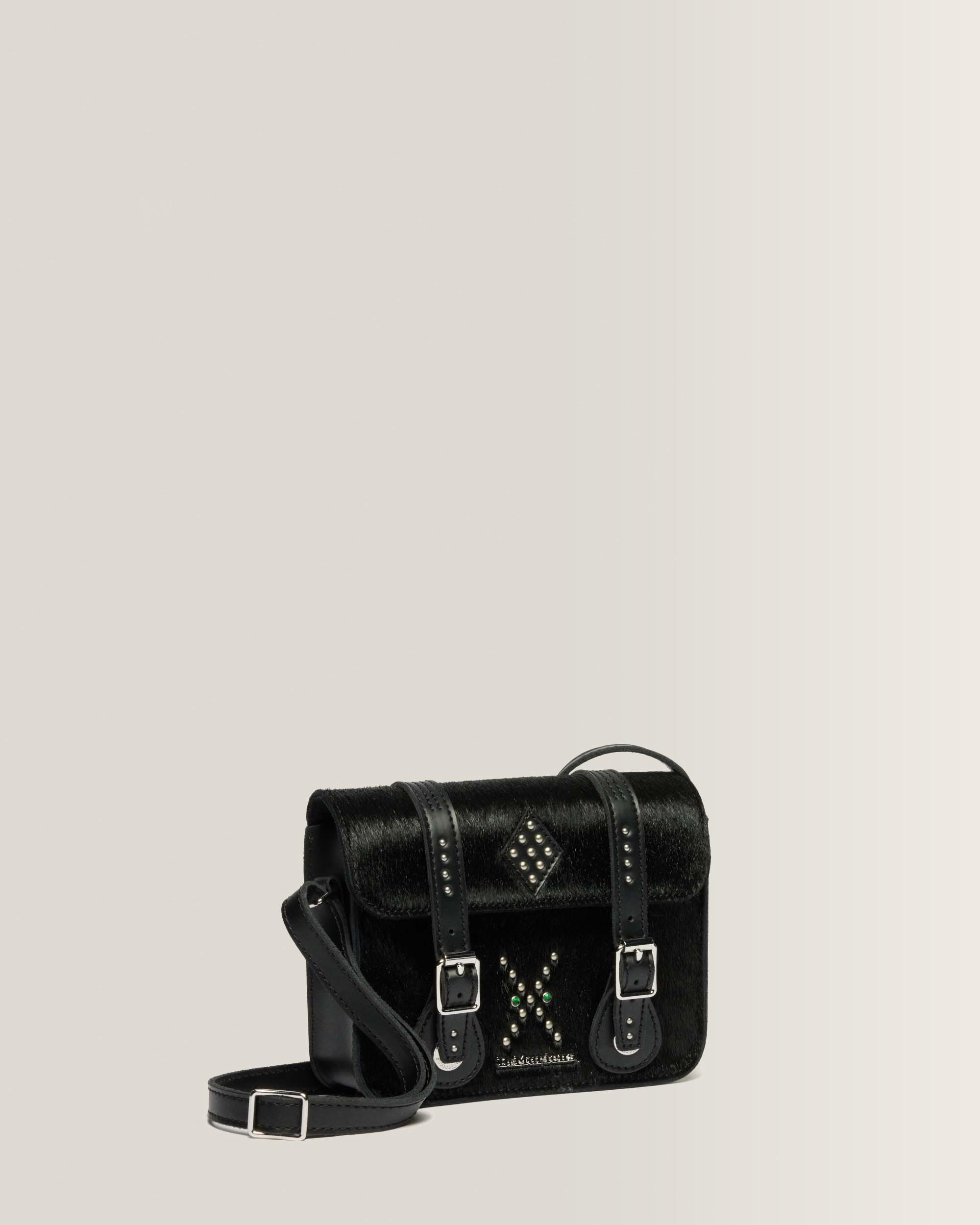 7 Inch Hair On & Kiev Leather Satchel in Black | Dr. Martens™