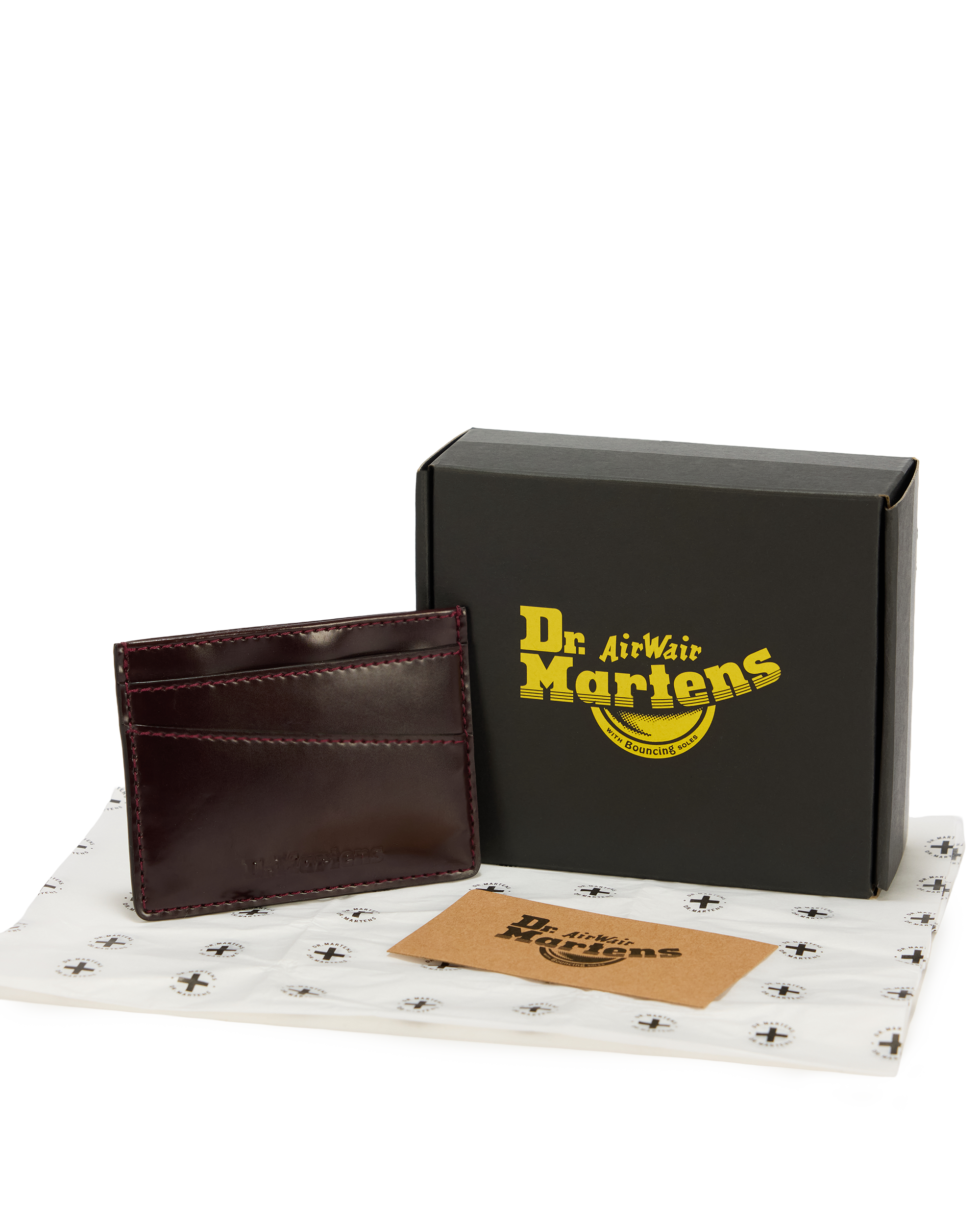 Cardholder II SLG Cherry Red Oxford Rub Off in Red | Dr. Martens™