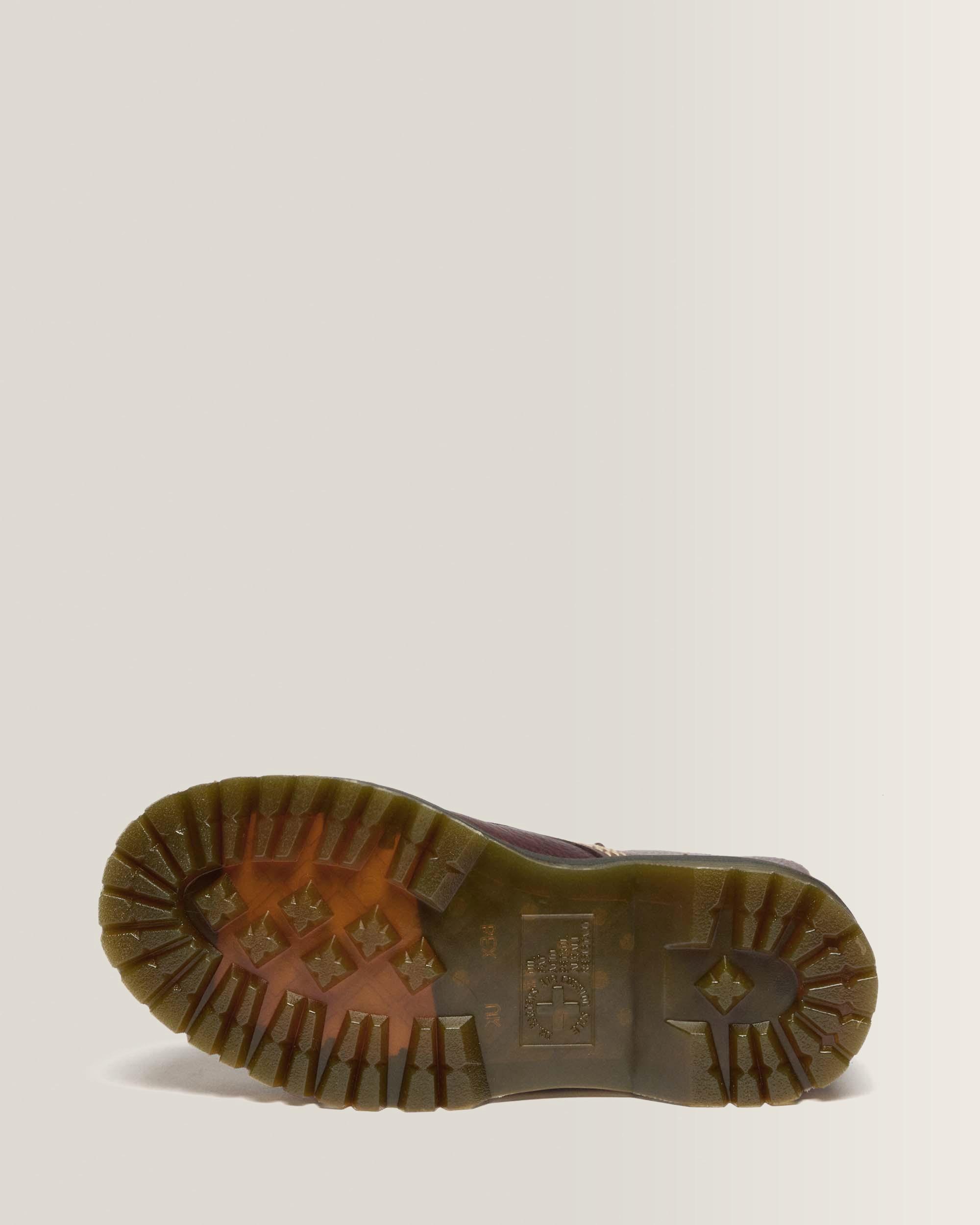 Boots plateformes Sinclair Flower en cuir Grizzly
