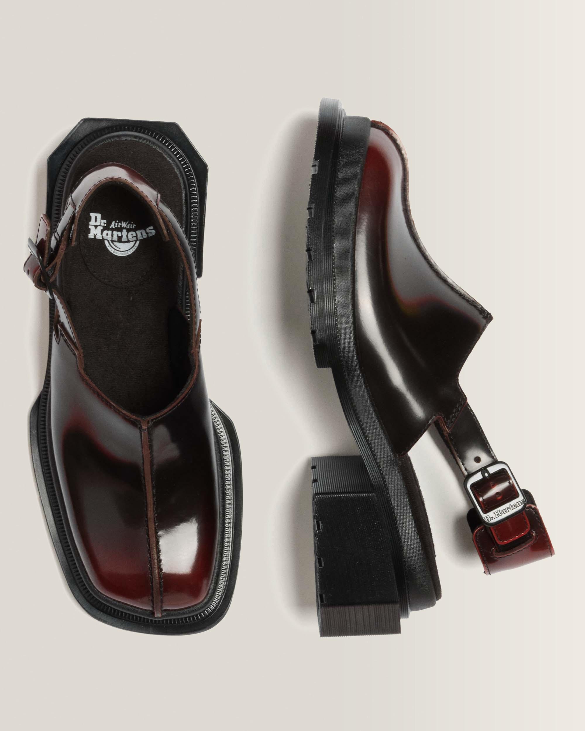 Mules Maybole en cuir Rub Off à bouts carrés