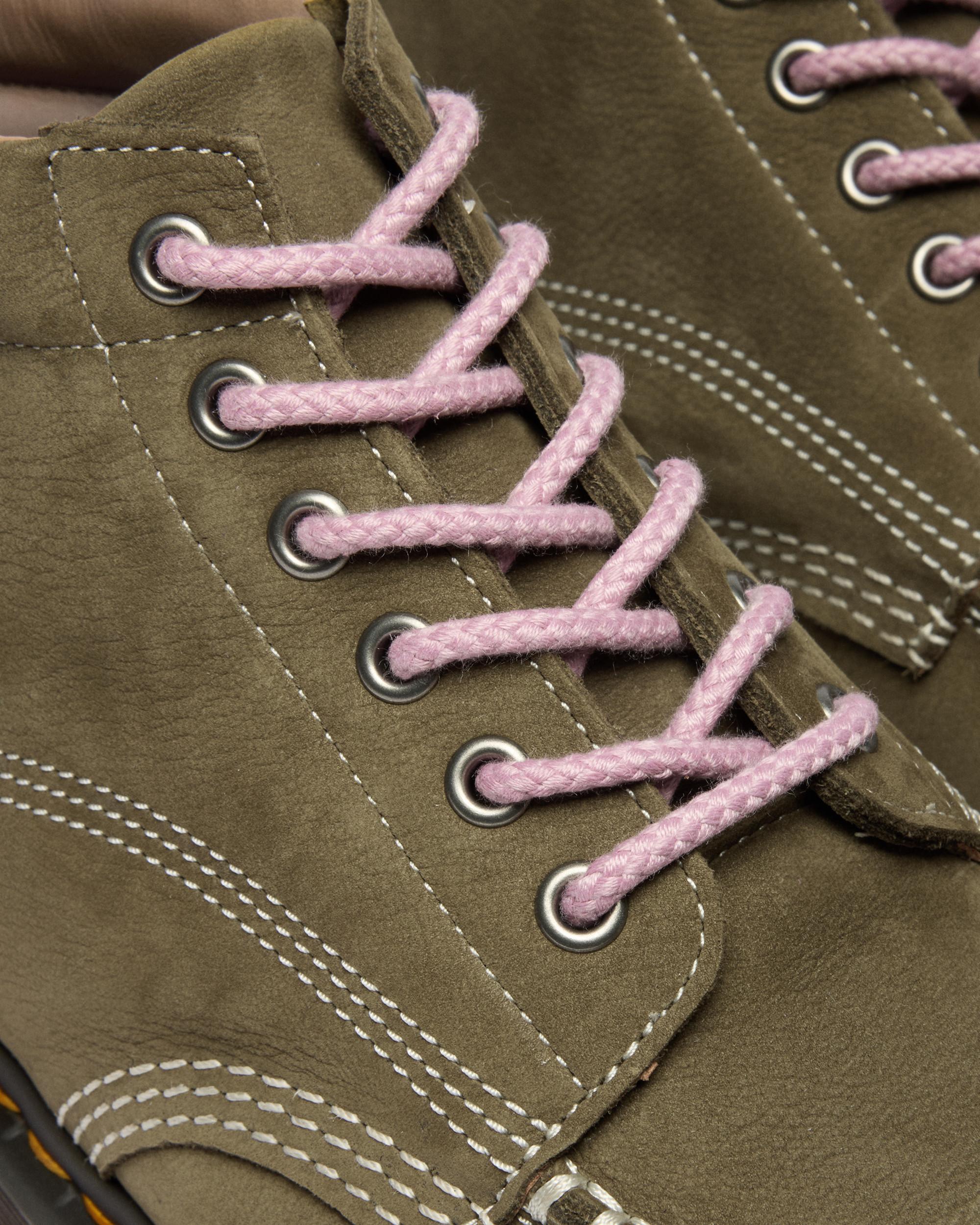 Lowell Chukka Nubuck Moc Toe Ankle Boots in DMs Olive | Dr. Martens™