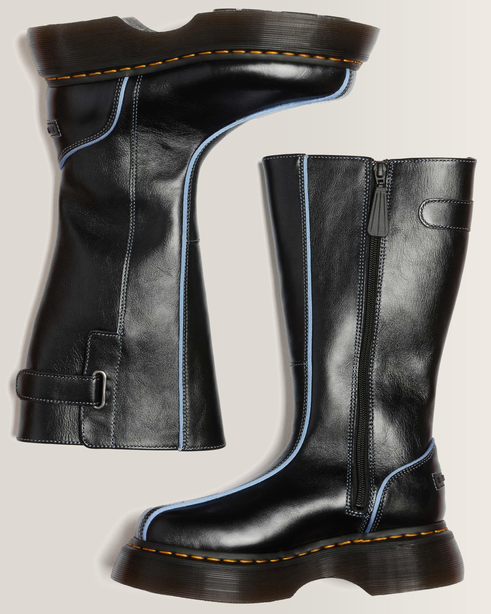 Buzz Hi Gloss Leather Boots