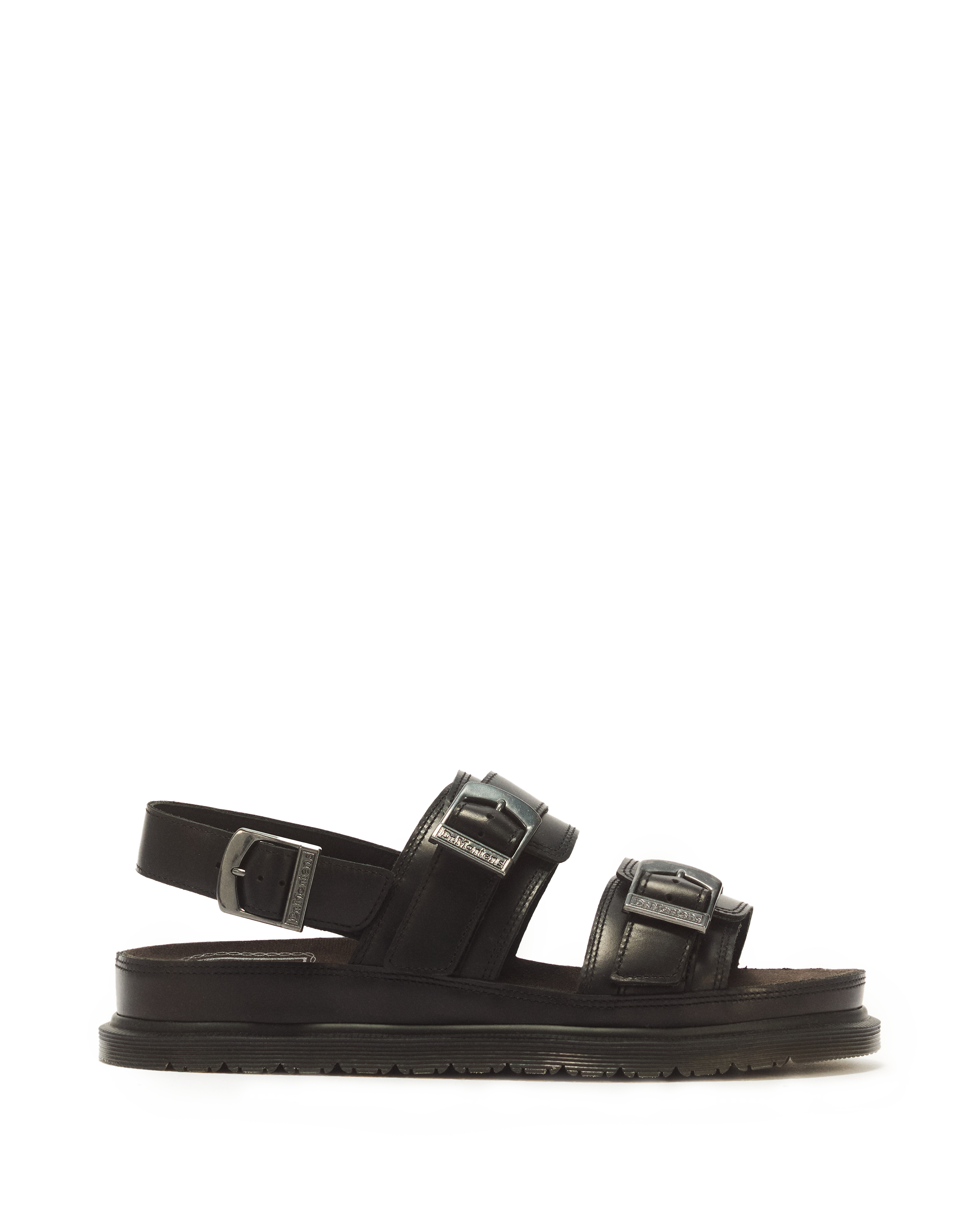 San Two Strap Leather Sandals