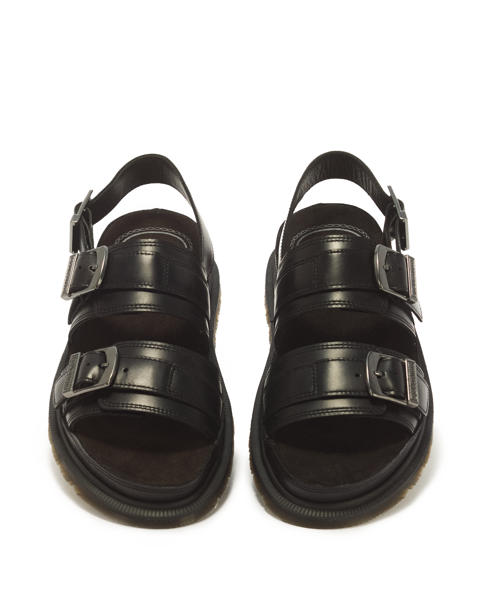 San Two Strap Leather Sandals