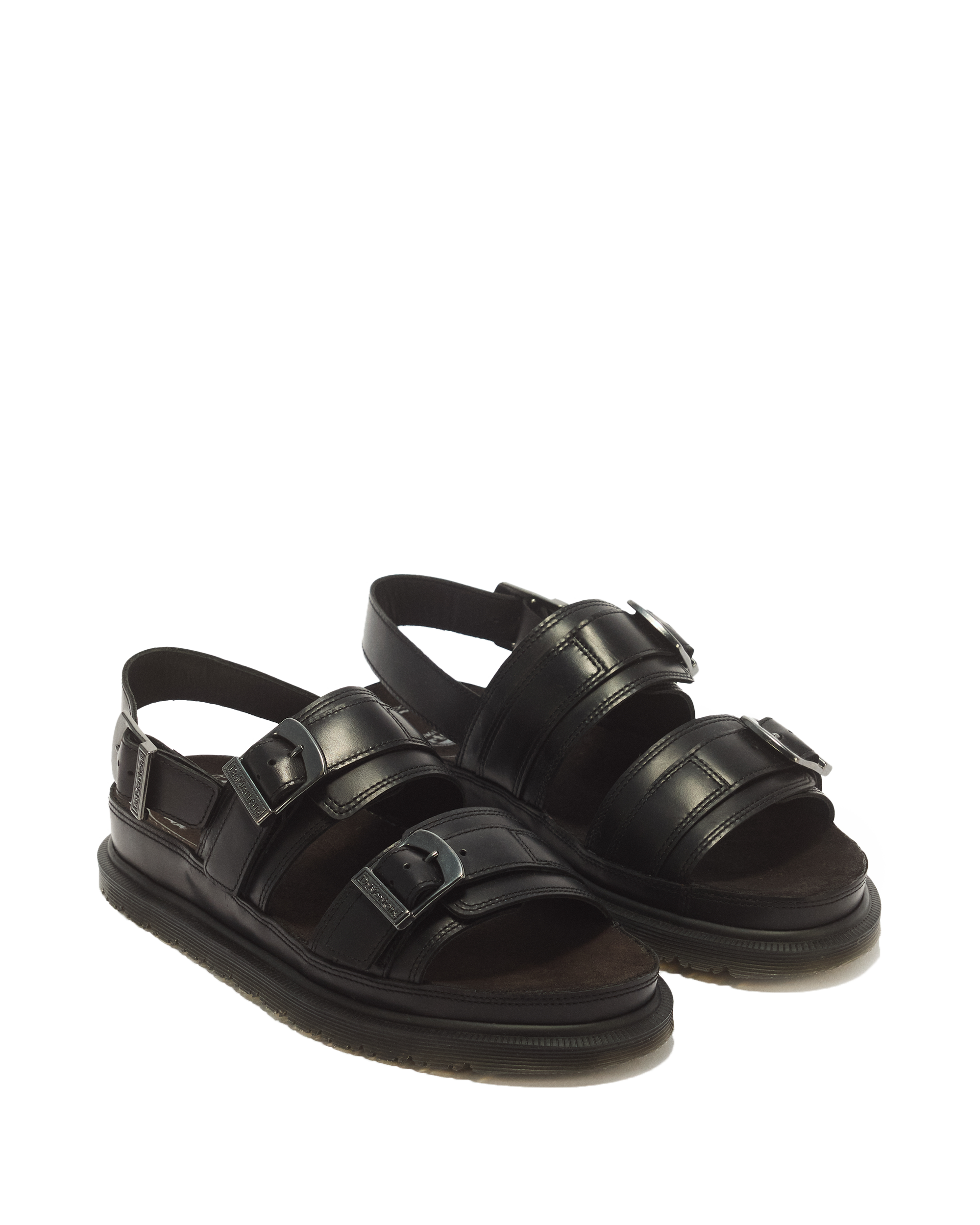San Two Strap Leather Sandals