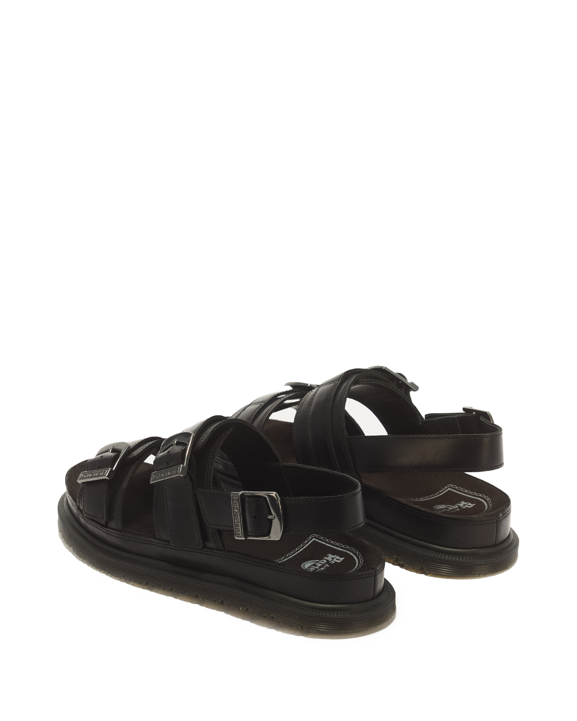 San Two Strap Leather Sandals