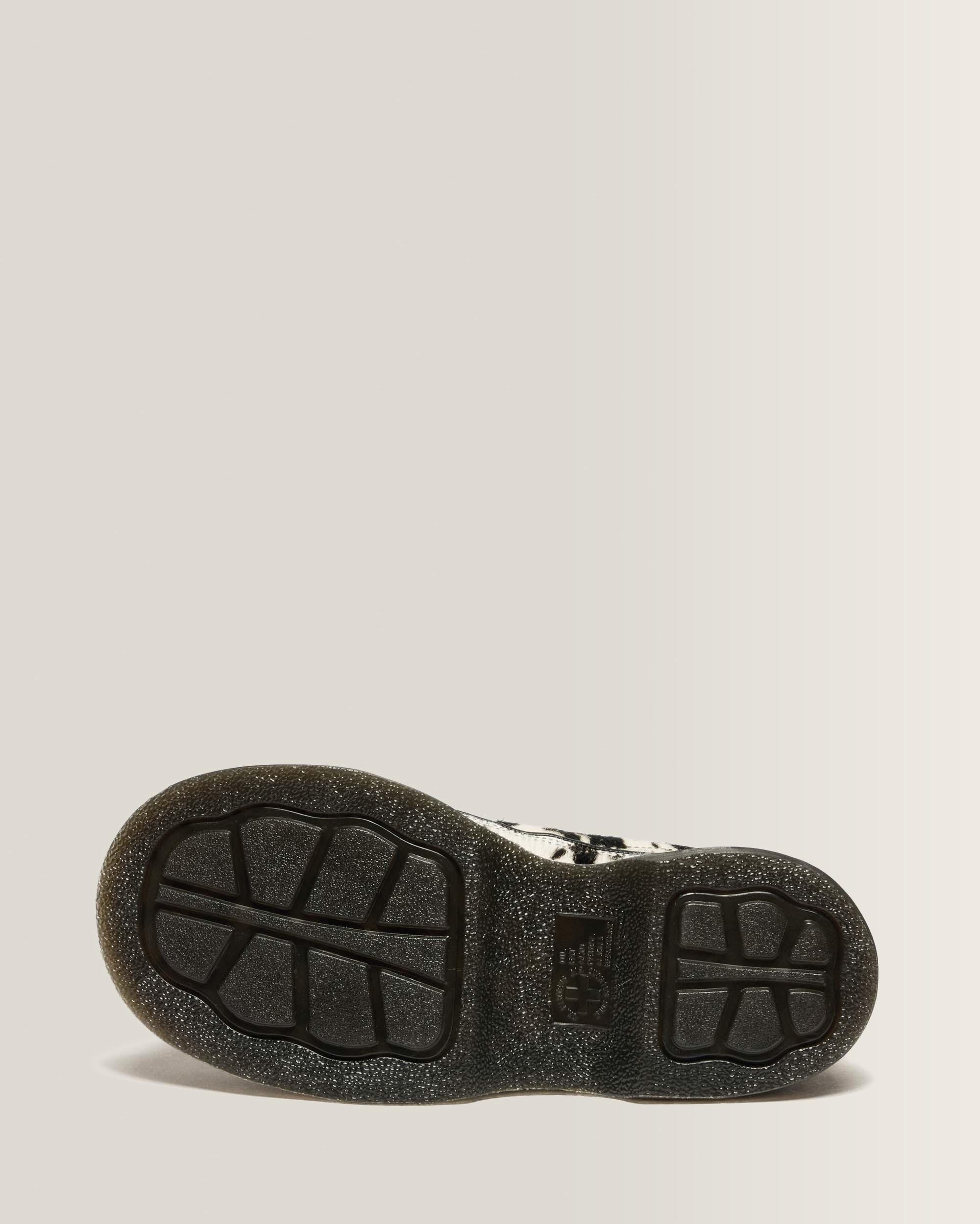 Buzz 5-Eye Dalmatian Hair On Leather Shoes