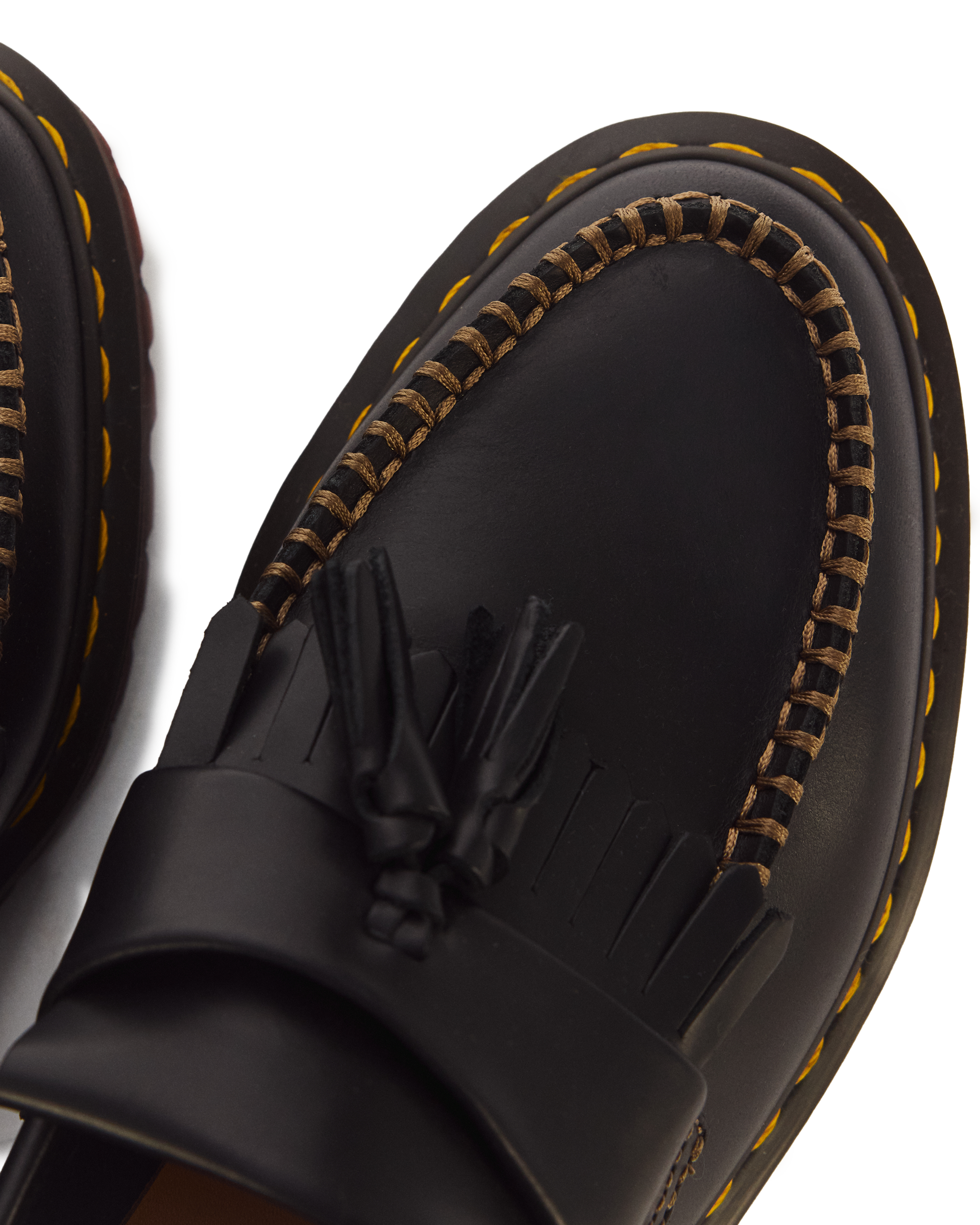 Adrian Orleans Leather Tassel Loafers in BLACK | Dr. Martens™