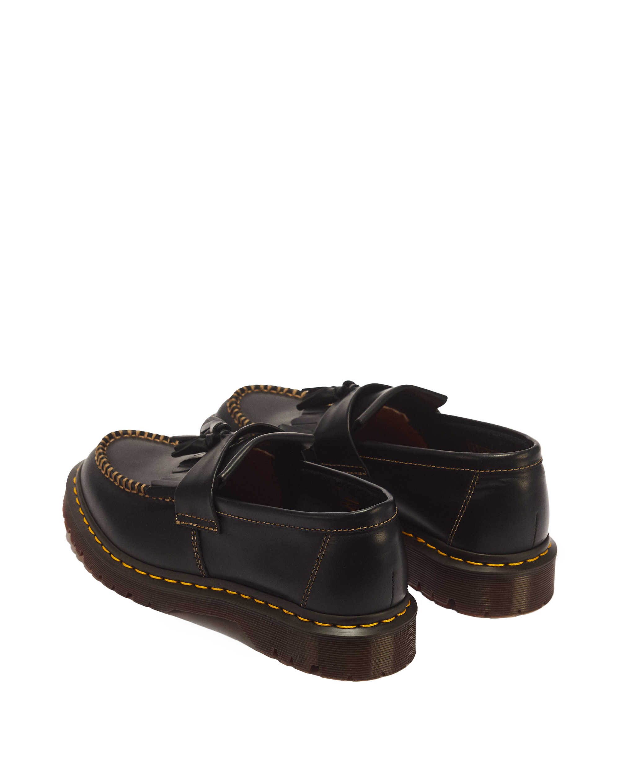Adrian Orleans Leather Tassel Loafers in BLACK | Dr. Martens™