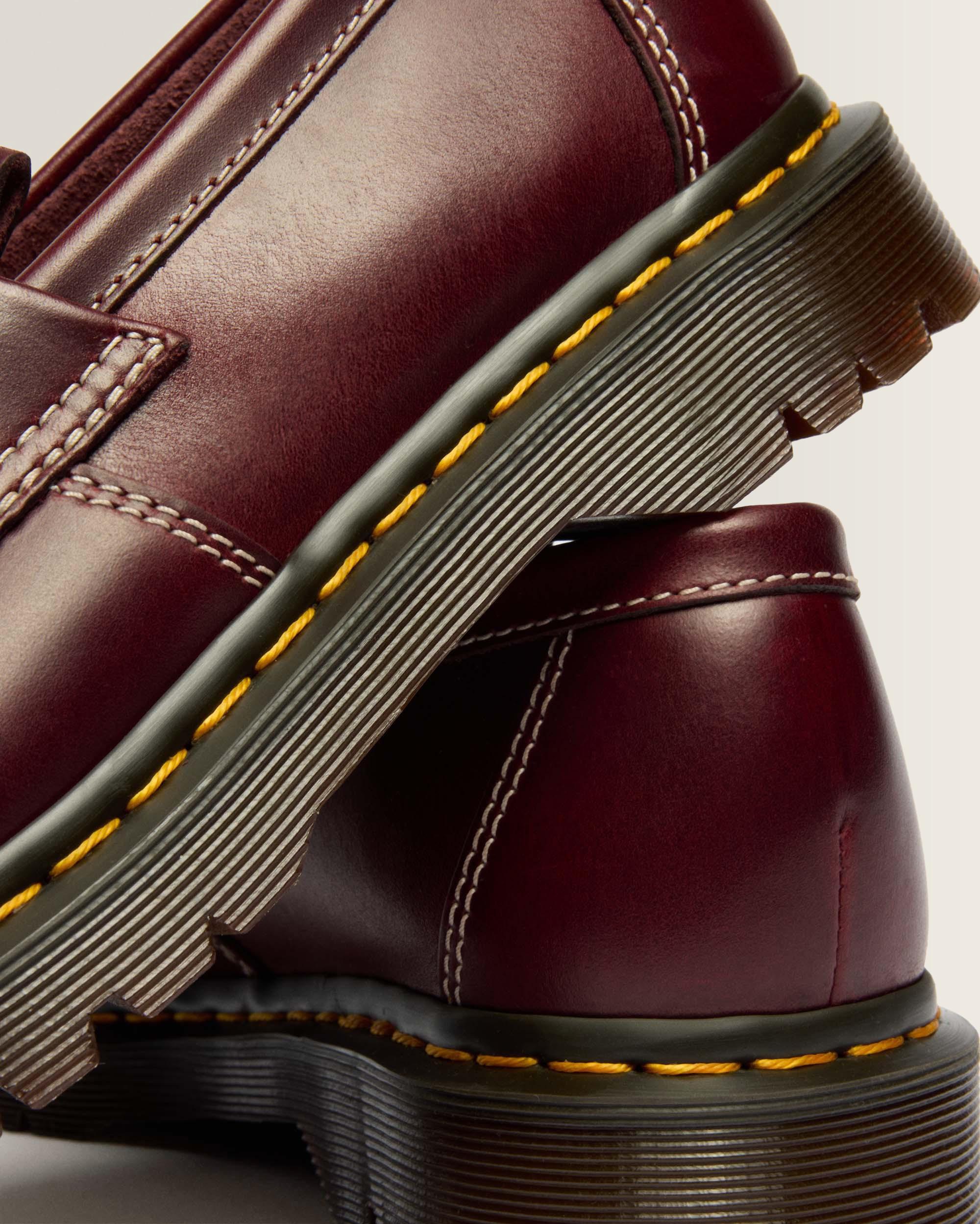 Adrian Orleans Leather Tassel Loafers in Cherry Red | Dr. Martens™