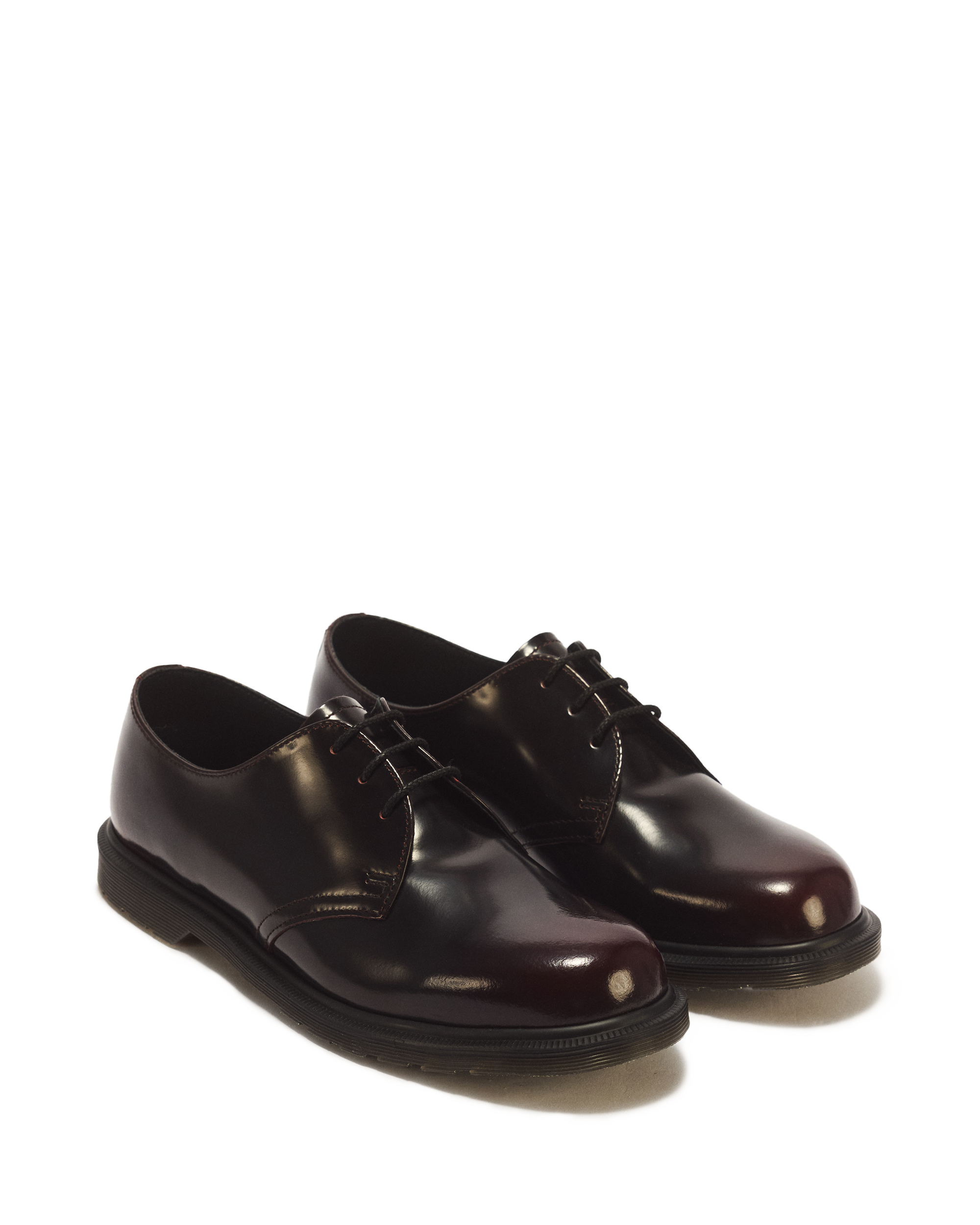 Mayfare Rub Off Leather Shoes in Cherry Red Arcadia | Dr. Martens™