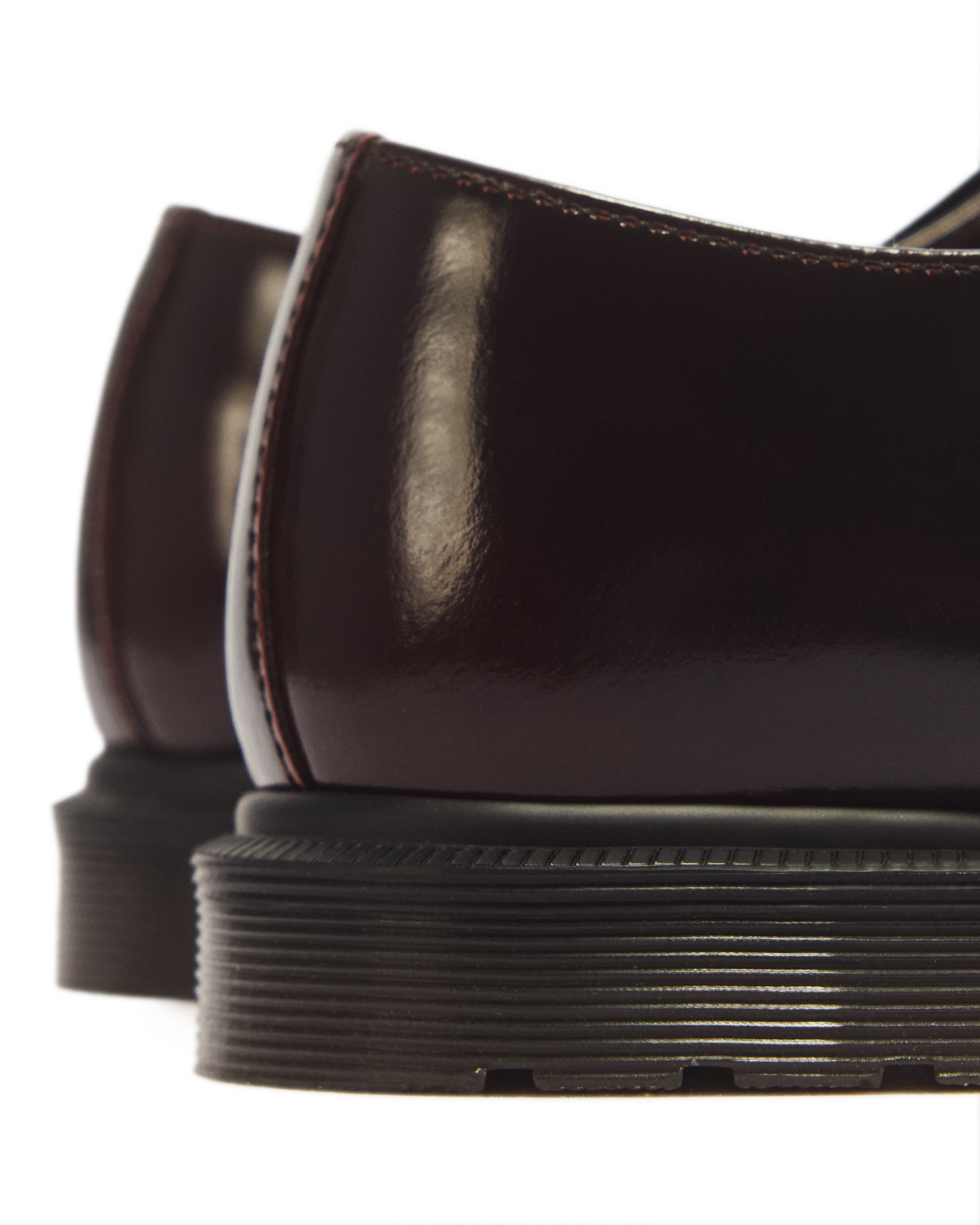 Mayfare Rub Off Leather Shoes in Cherry Red Arcadia | Dr. Martens™
