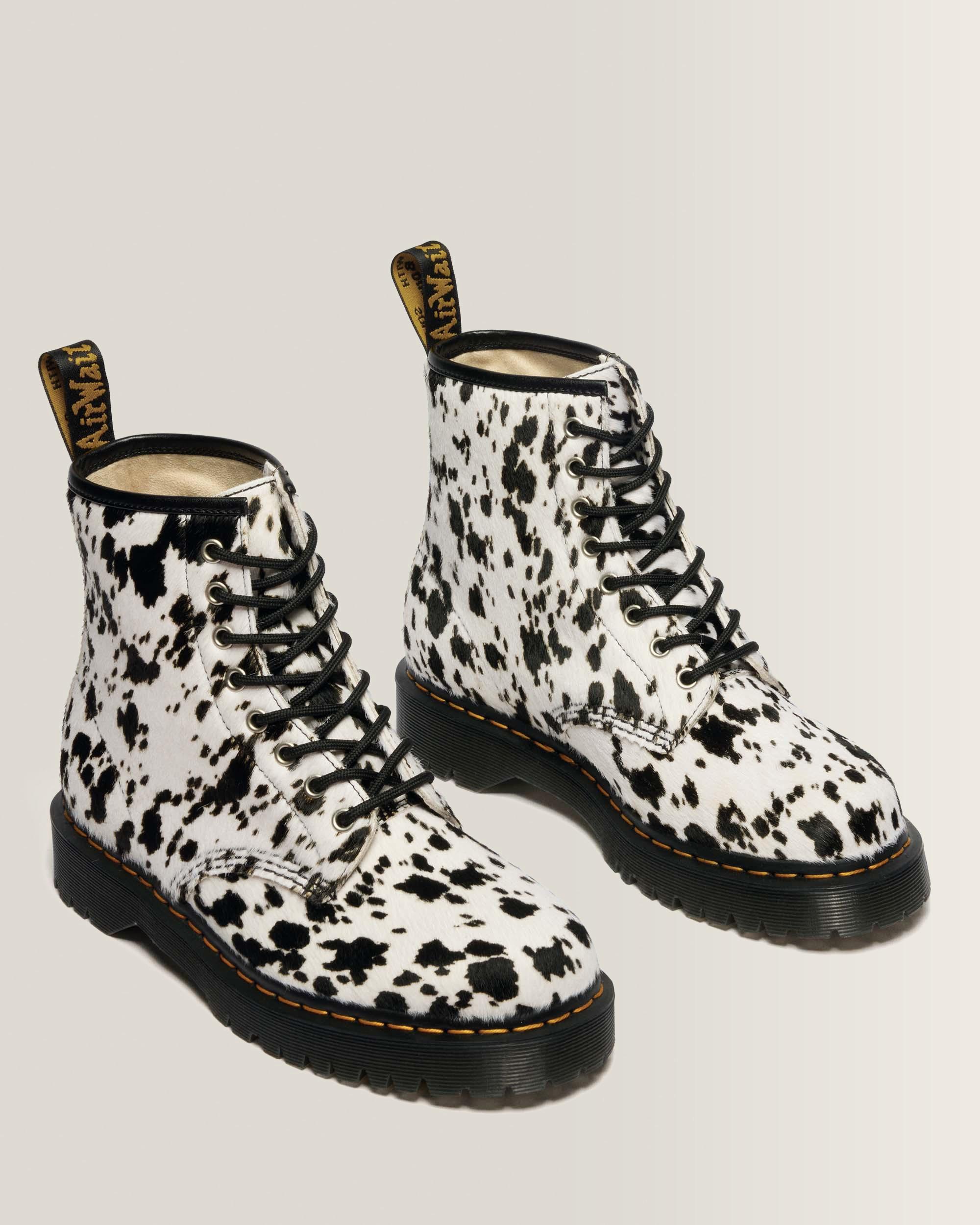 1460 Bex Dalmatian Hair On Leather Boots