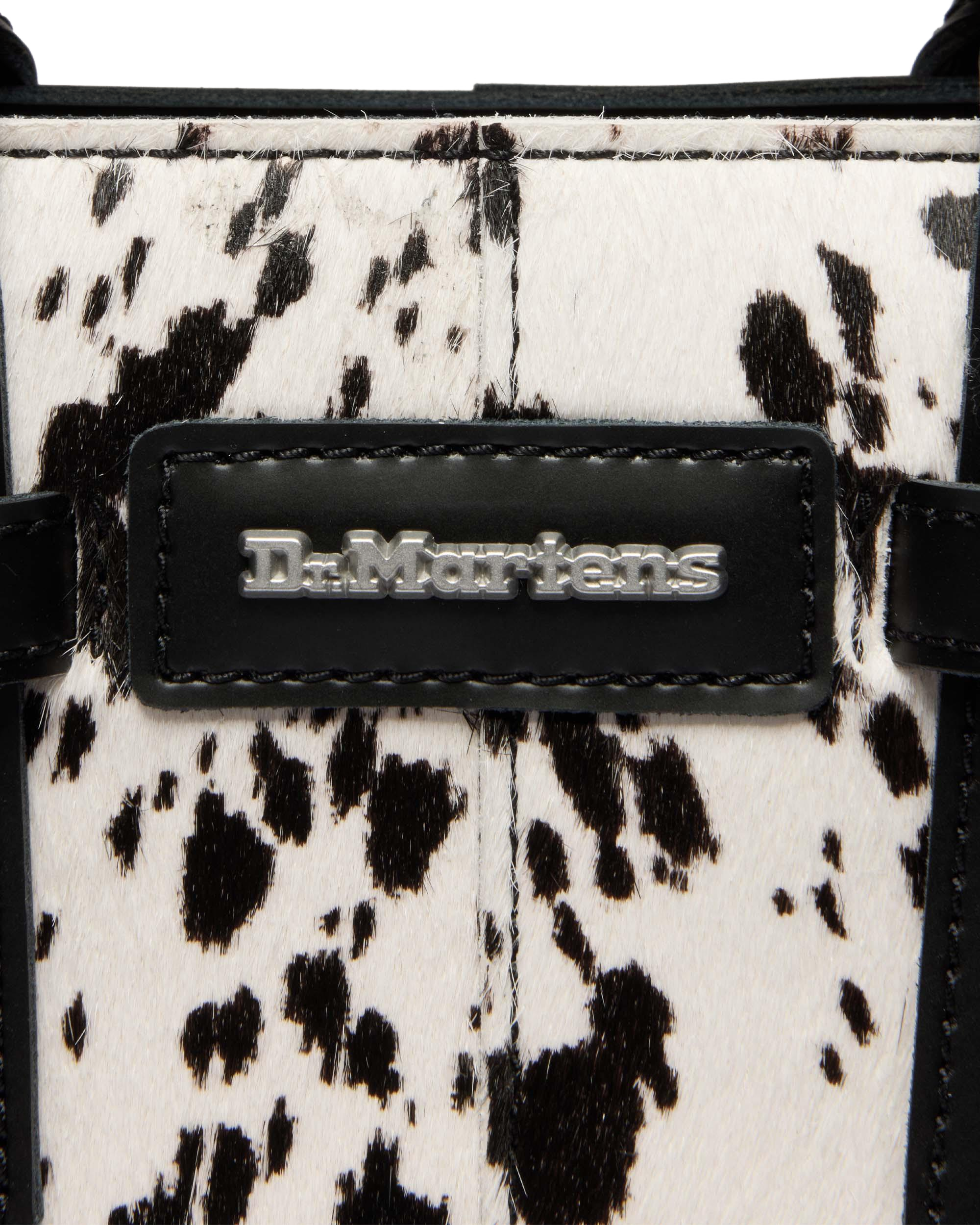 Extra Small Dalmatian Hair On Leather Tote Bag