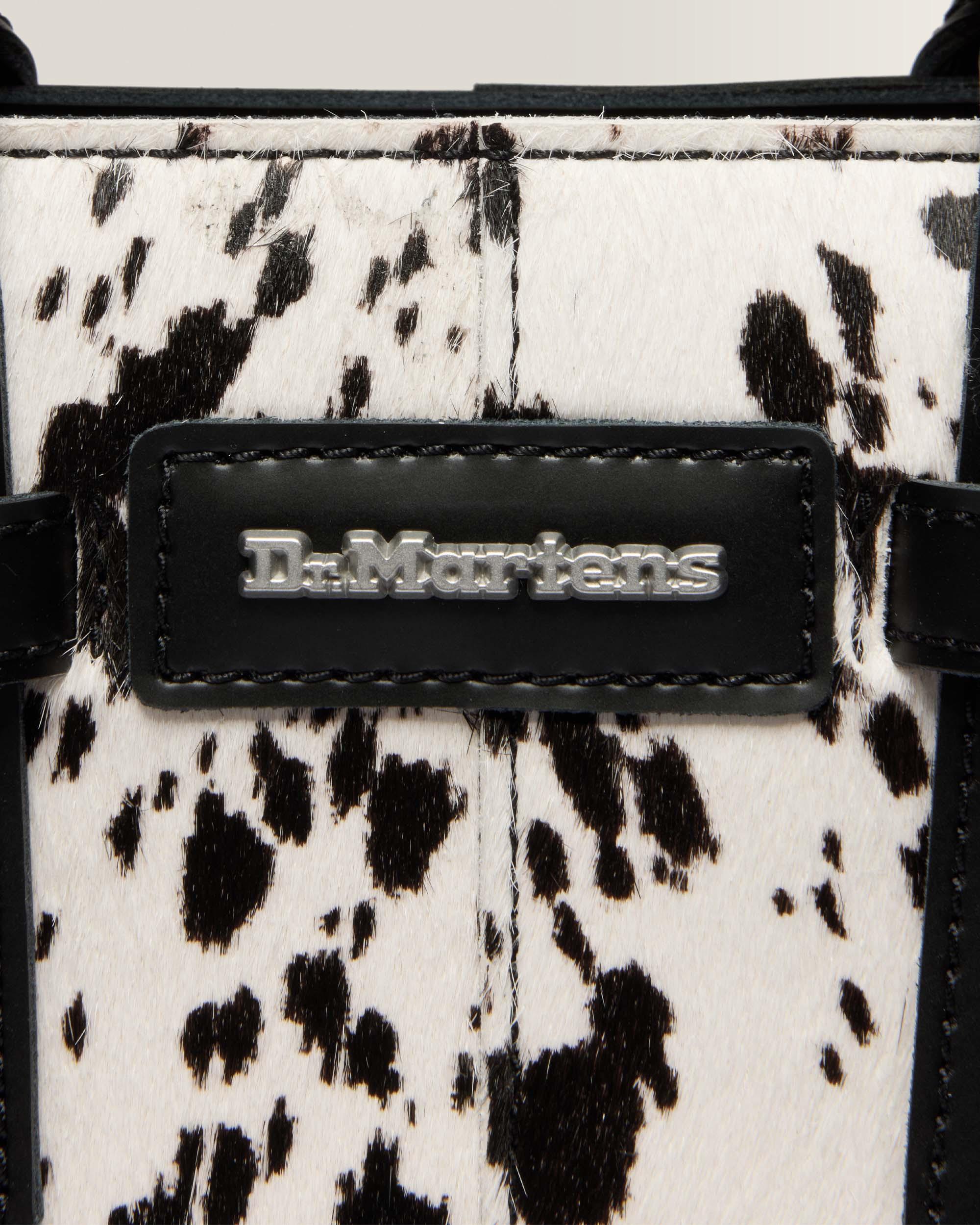 Extra Small Dalmatian Hair On Leather Tote Bag