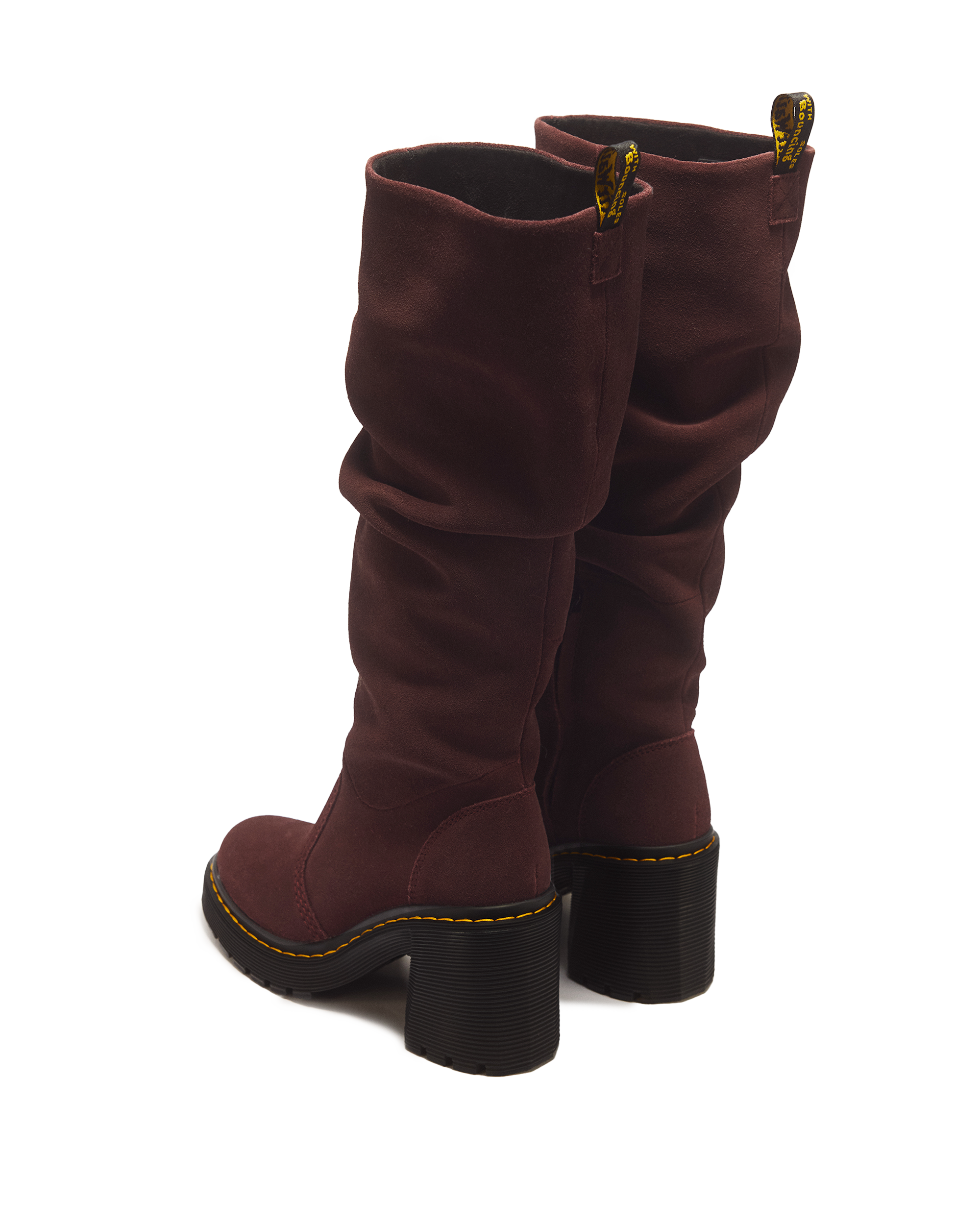Kasey Suede Knee High Heeled Boots