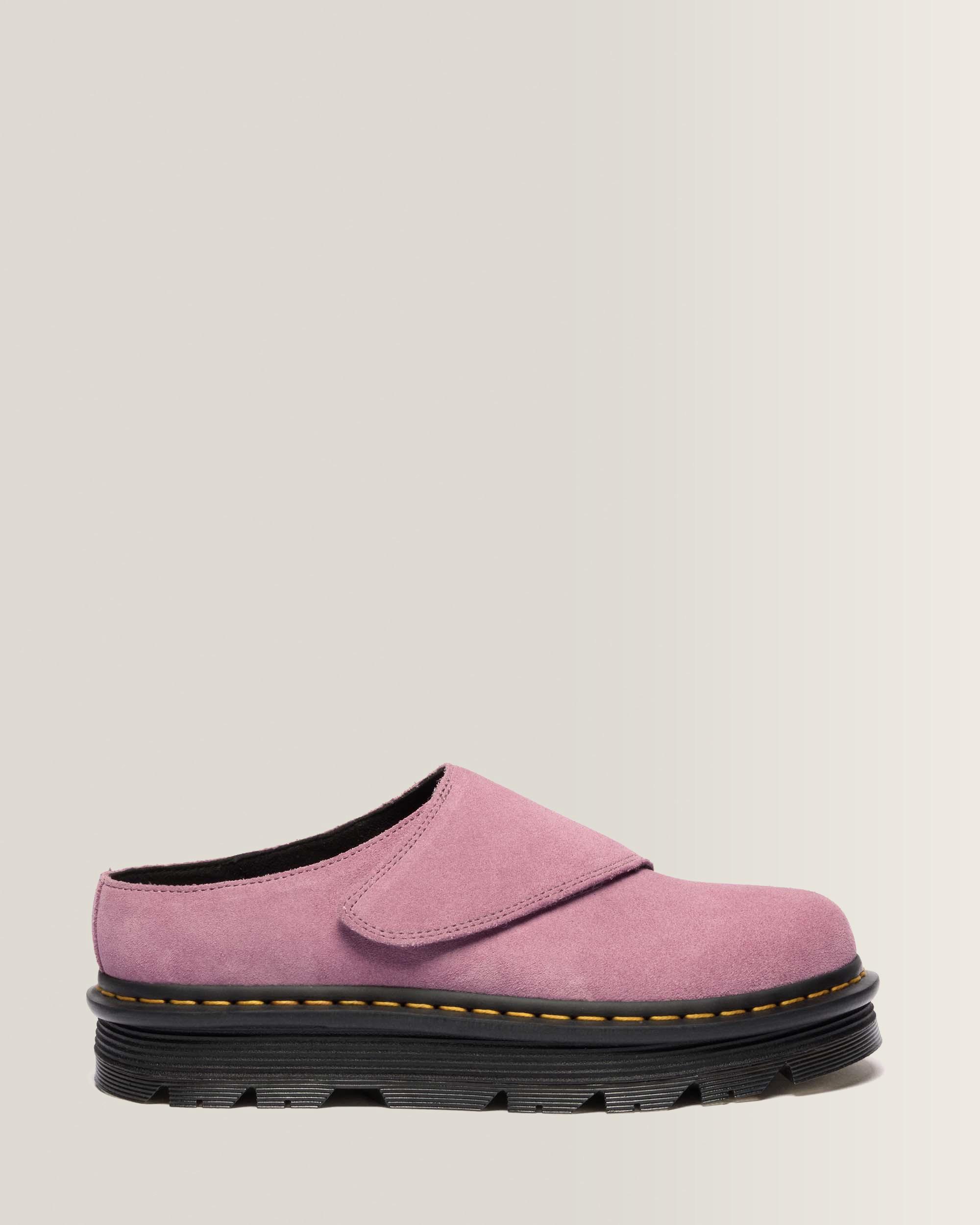 Zebzag Anywair Suede Platform Mules in Dusty Rose | Dr. Martens™