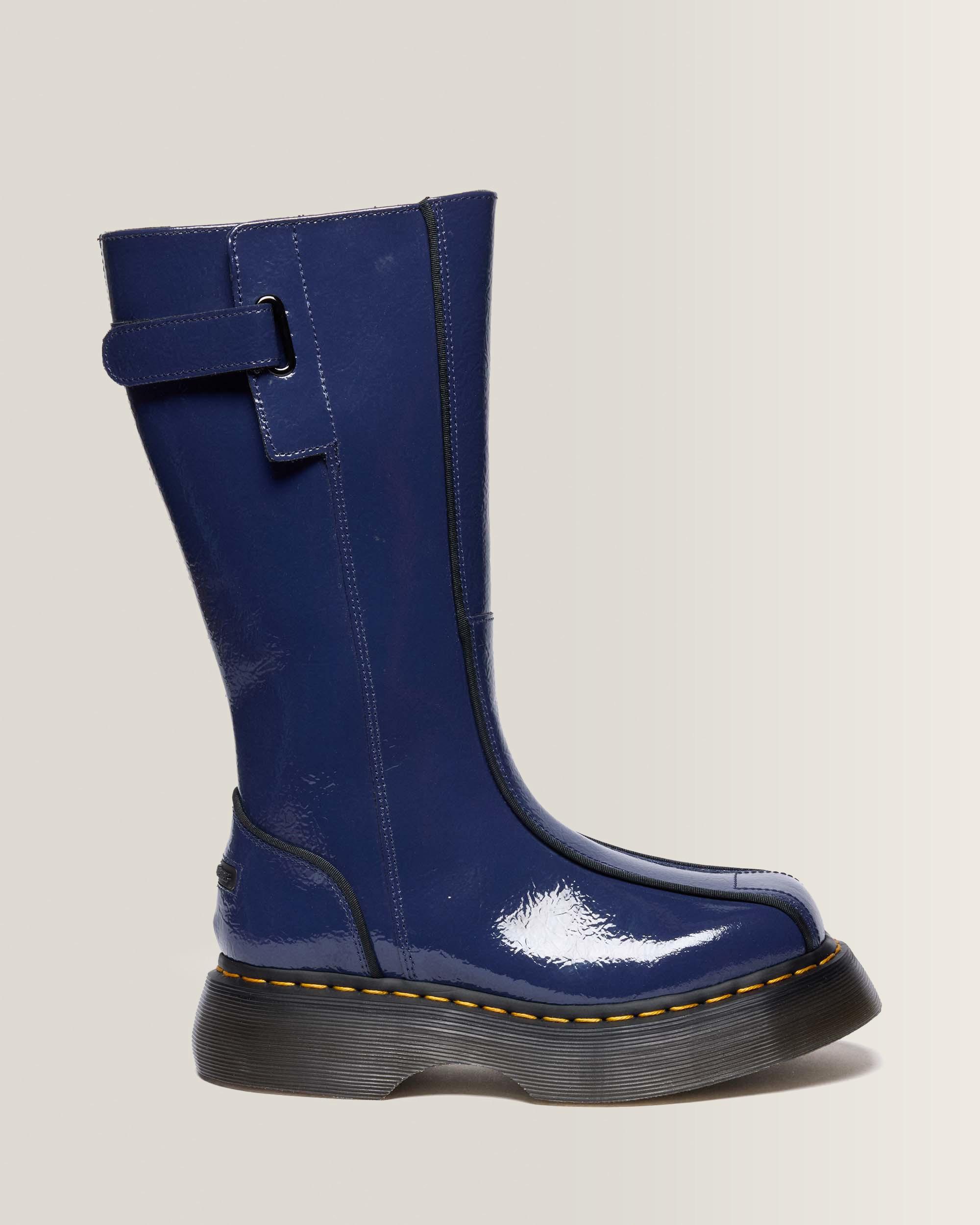 Boots Buzz Hi en cuir Distressed Patent