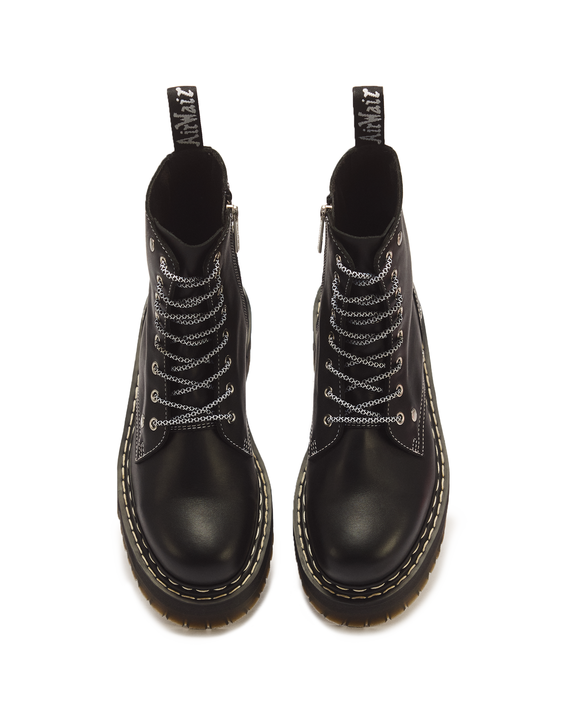 Jadon Monochrome Sendal Leather Platform Boots