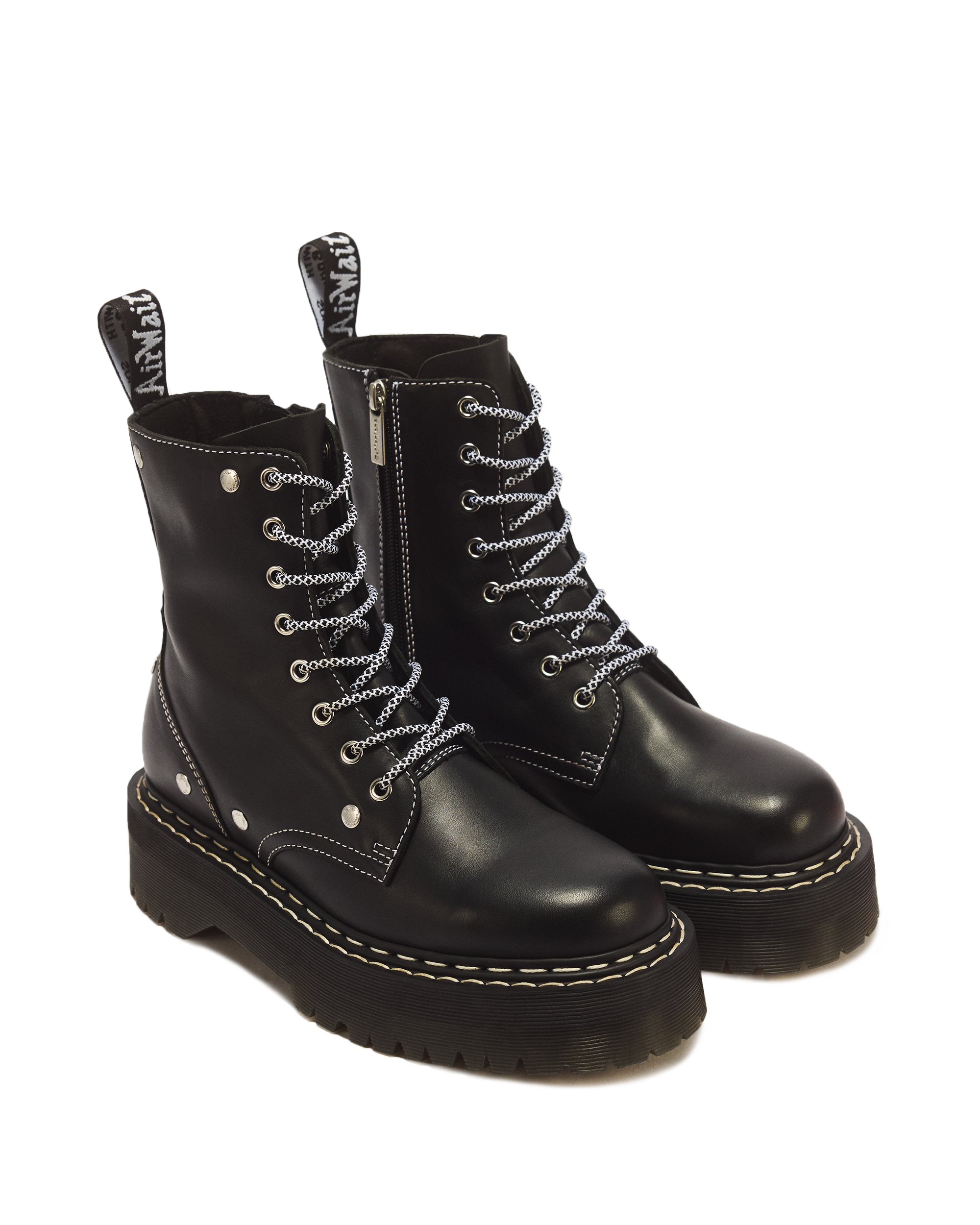 Jadon Monochrome Sendal Leather Platform Boots in BLACK | Dr. Martens™