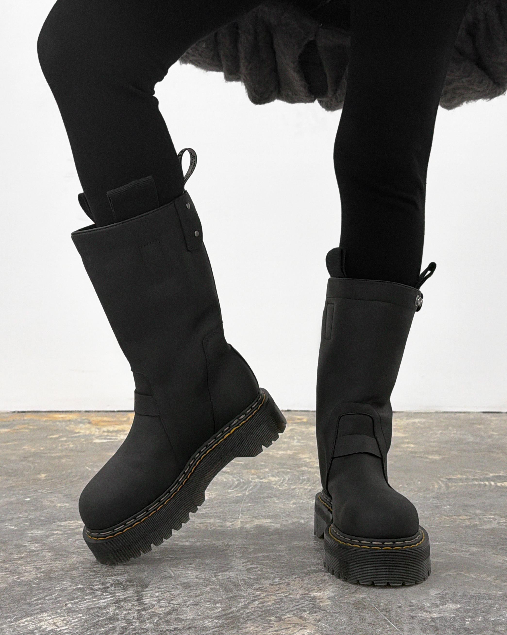 RICK OWENS PULL ON BOOTS in BLACK | Dr. Martens™