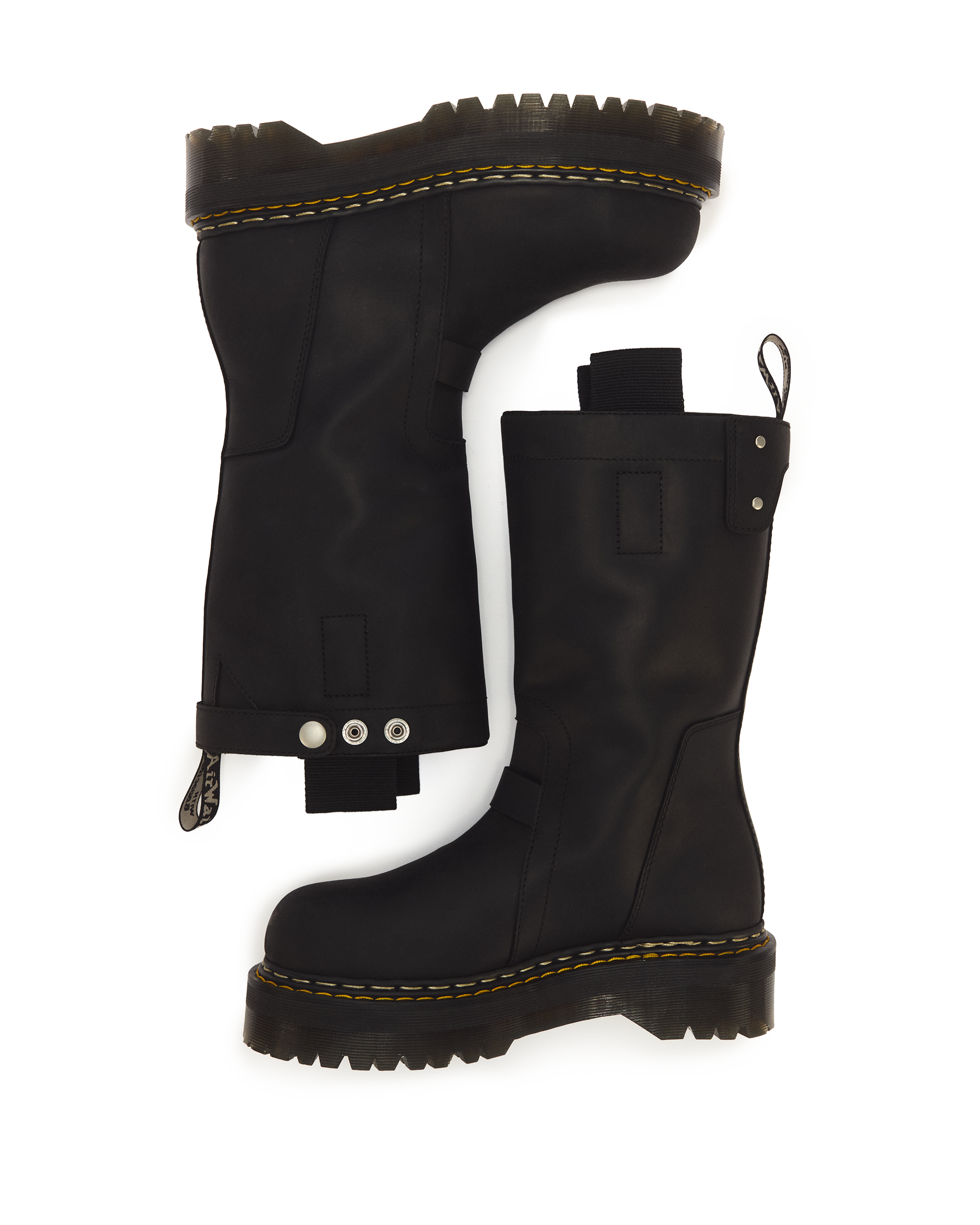RICK OWENS PULL ON BOOTS in BLACK | Dr. Martens™