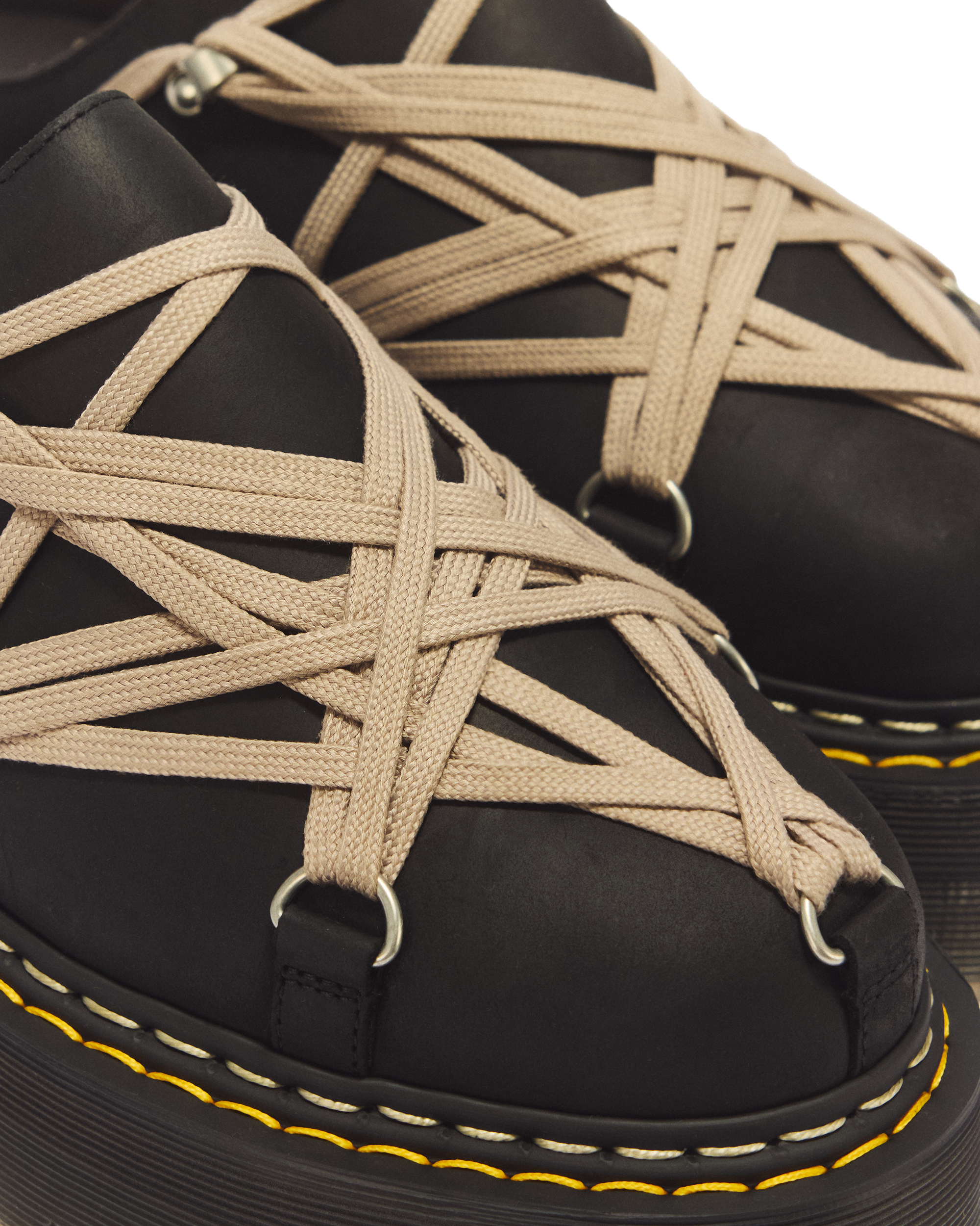 RICK OWENS MEGALACE® MULES in BLACK | Dr. Martens™
