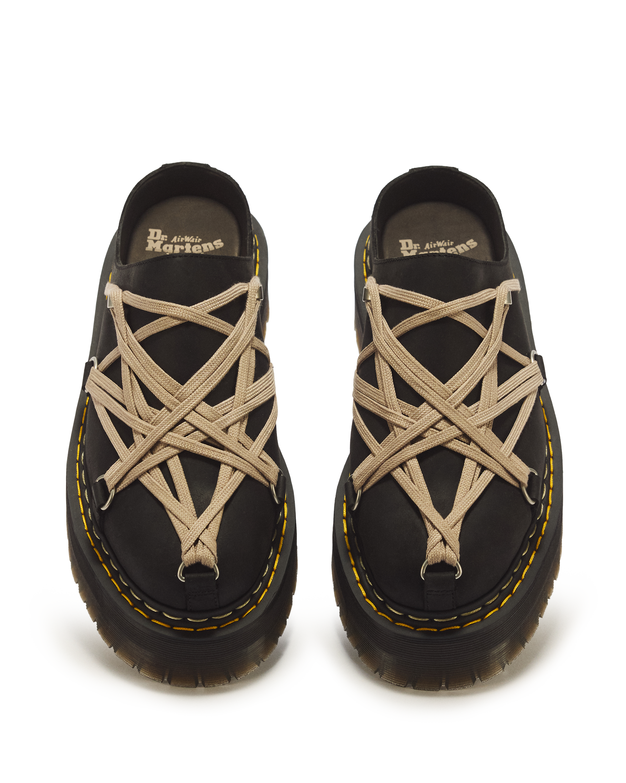 RICK OWENS MEGALACE® MULES in BLACK | Dr. Martens™