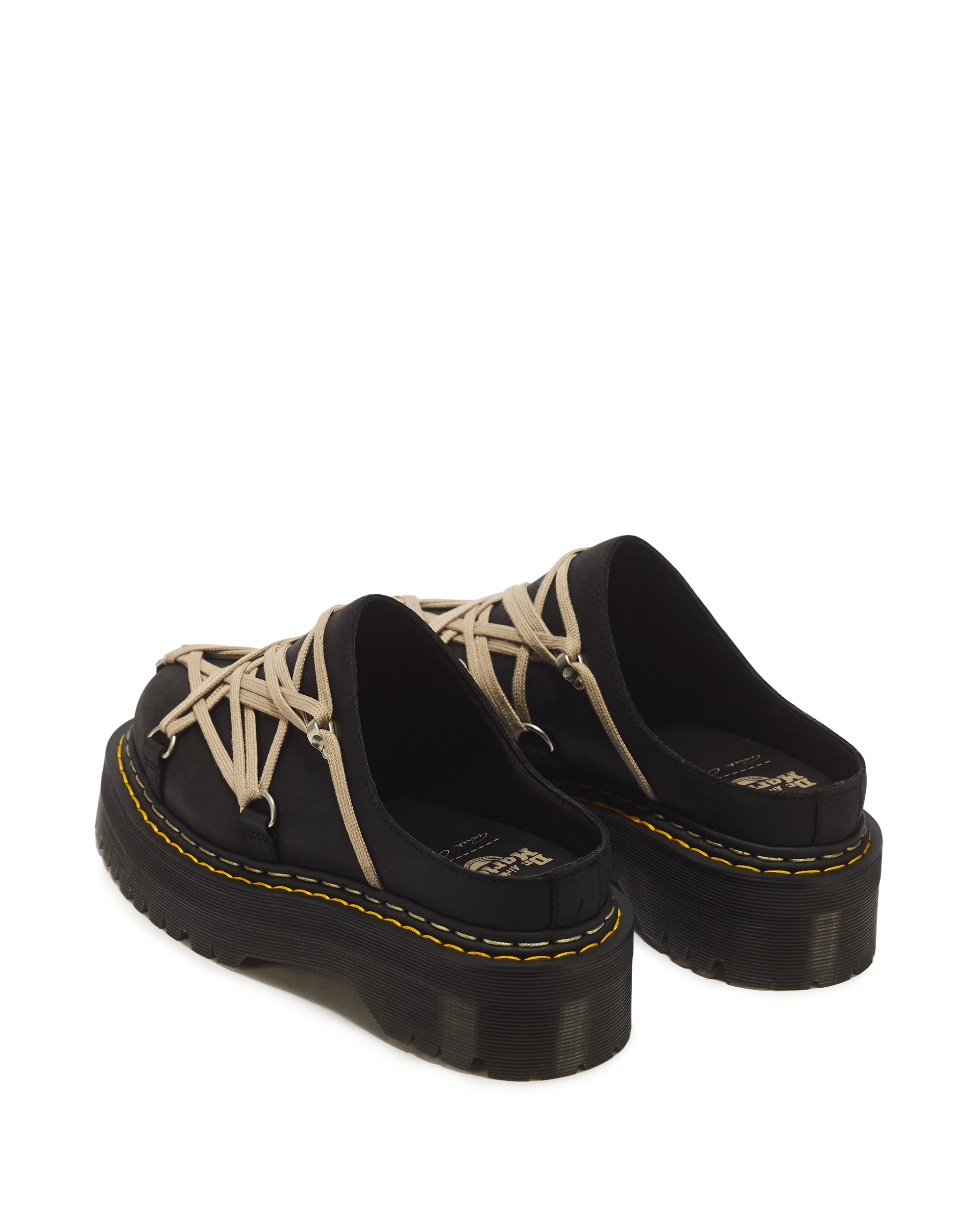 RICK OWENS MEGALACE® MULES in BLACK | Dr. Martens™