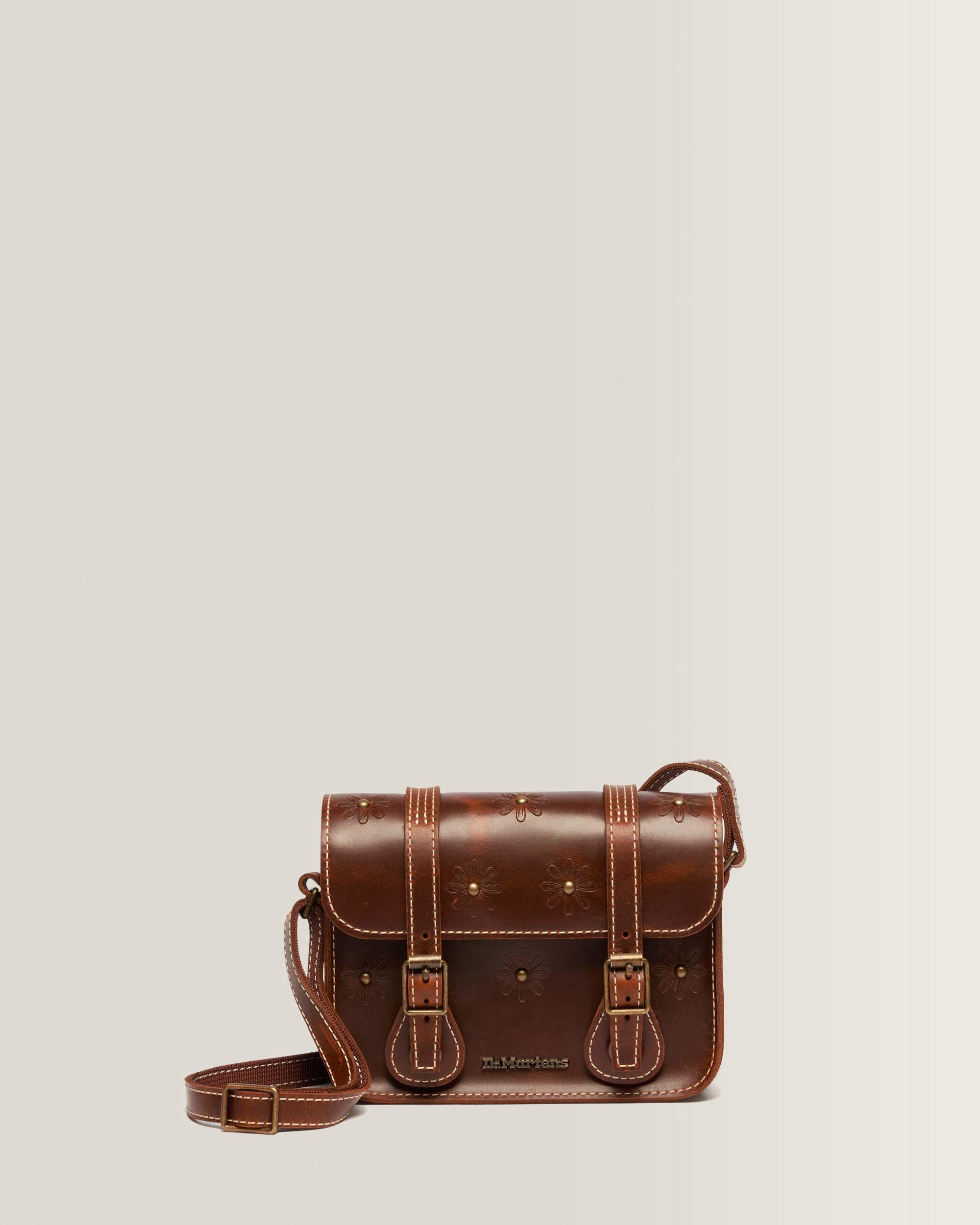 7 Inch Mayhem Leather Satchel in Amber Tan | Dr. Martens™