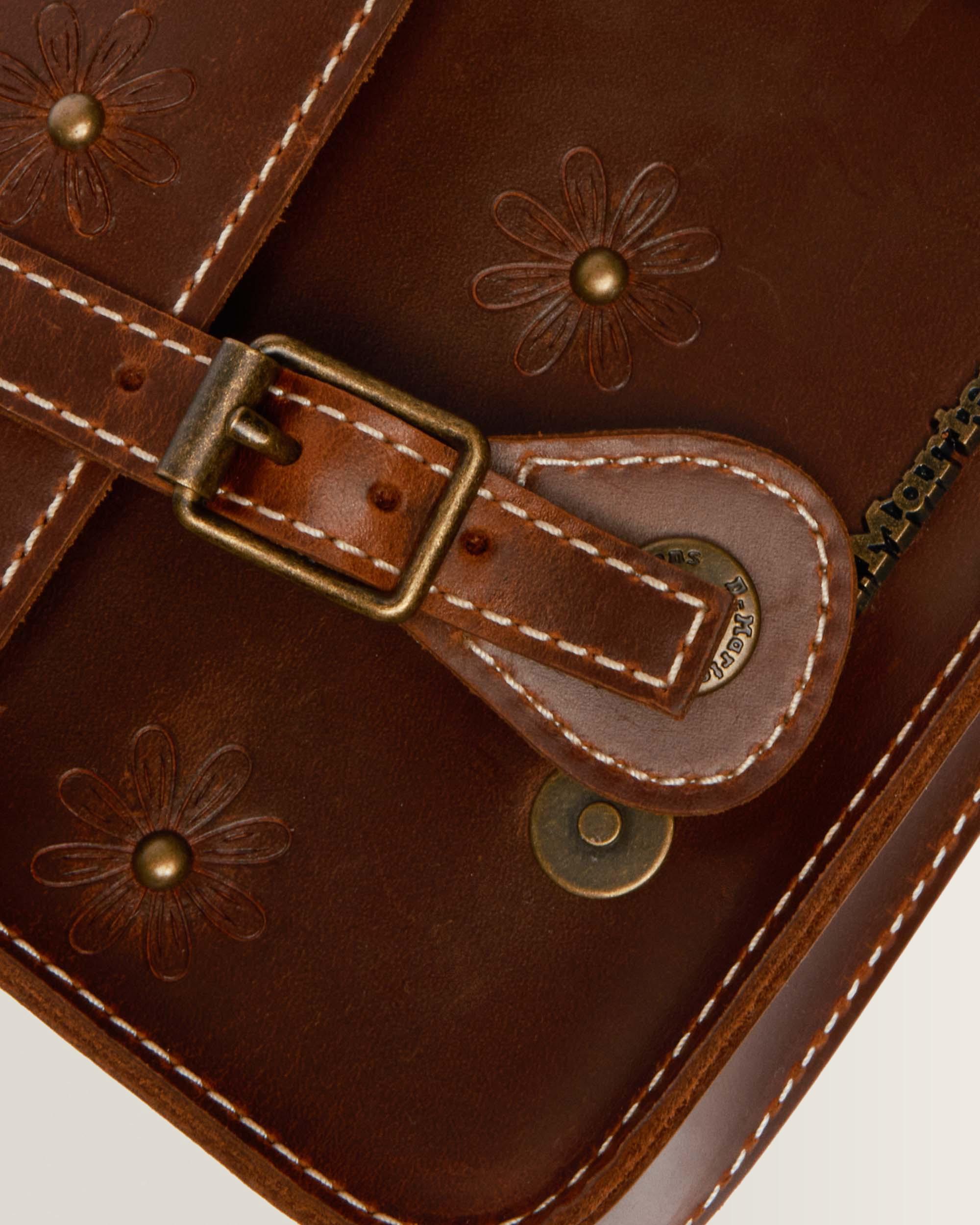 7 Inch Mayhem Leather Satchel in Amber Tan | Dr. Martens™