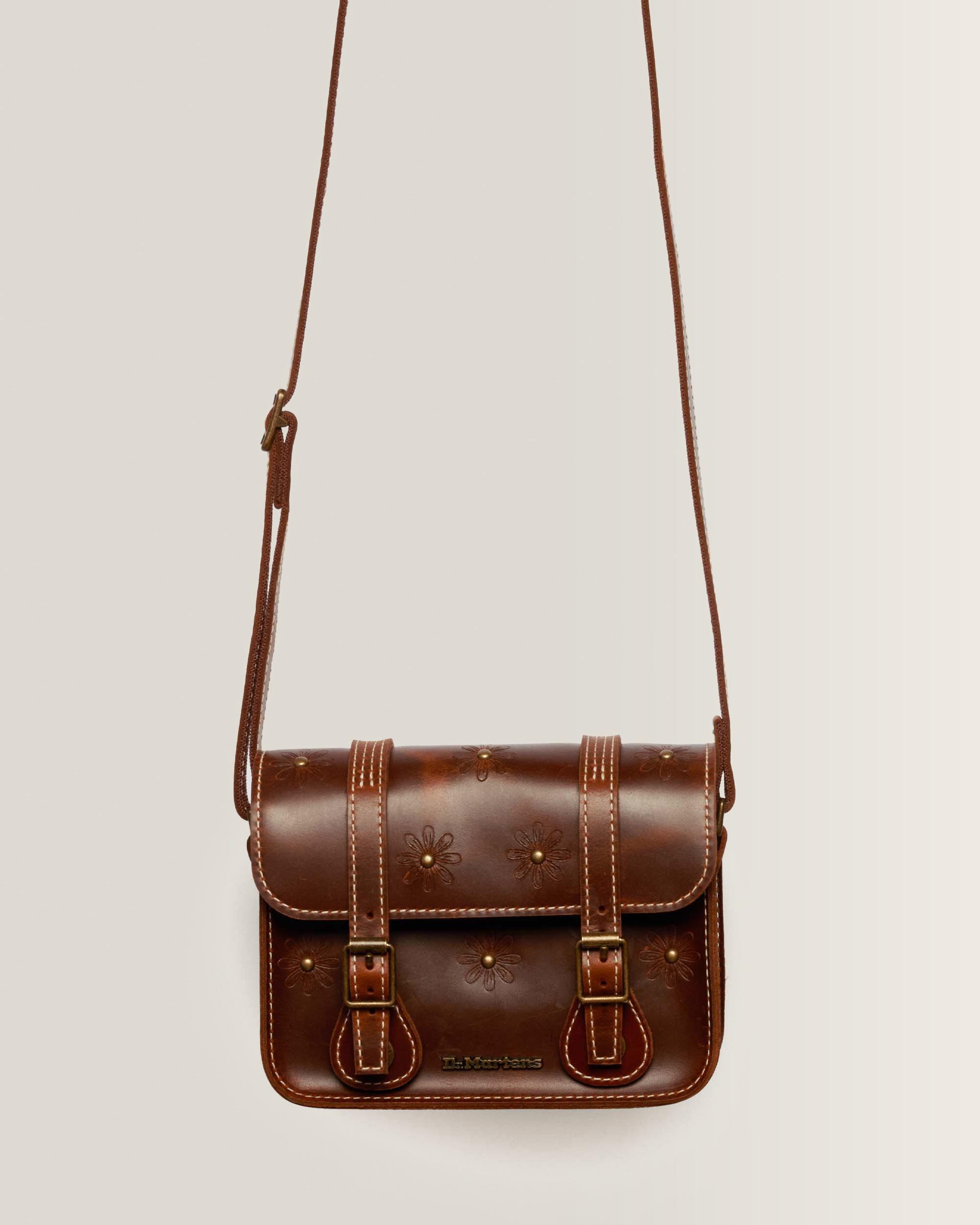7 Inch Mayhem Leather Satchel in Amber Tan | Dr. Martens™