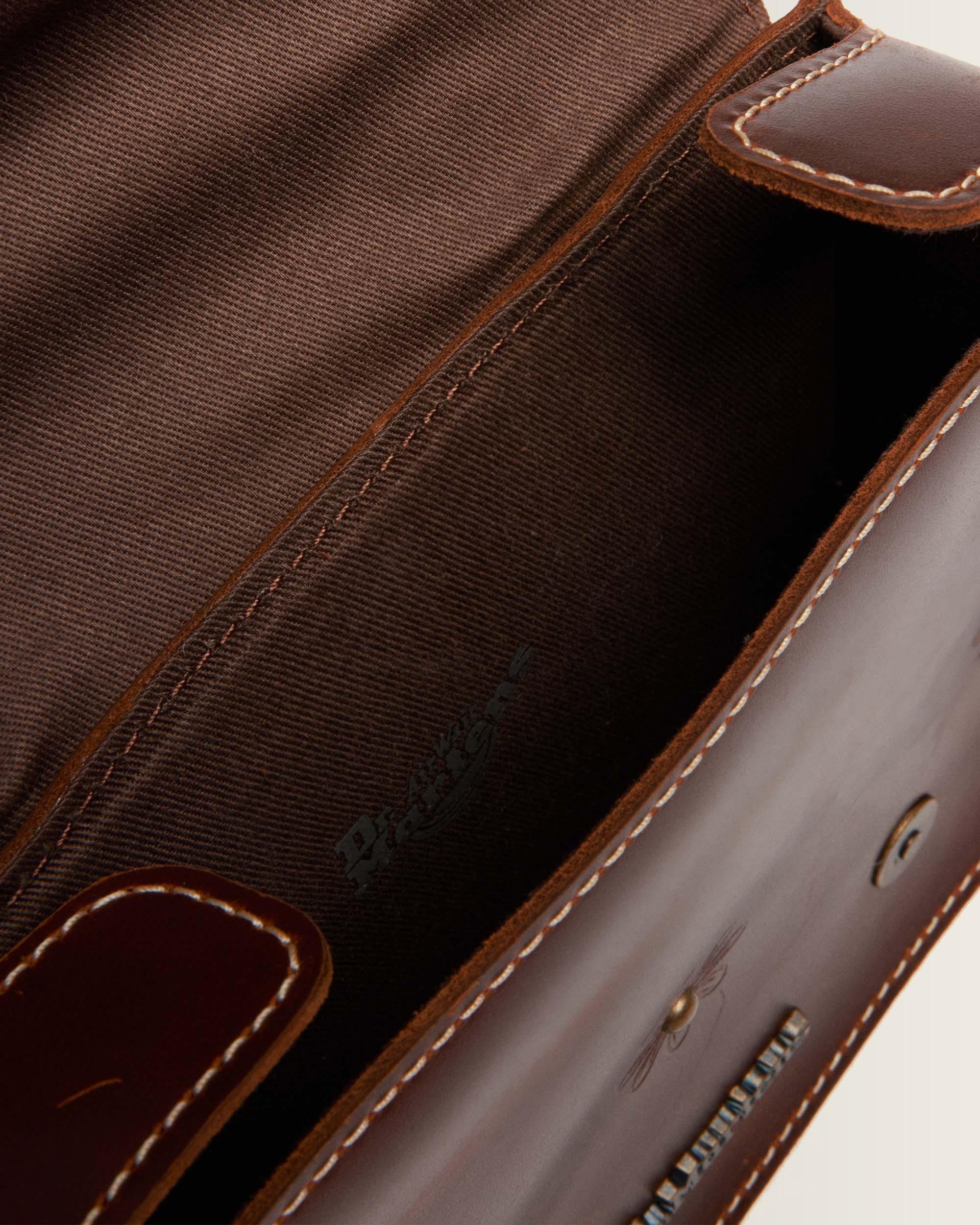 7 Inch Mayhem Leather Satchel in Amber Tan | Dr. Martens™