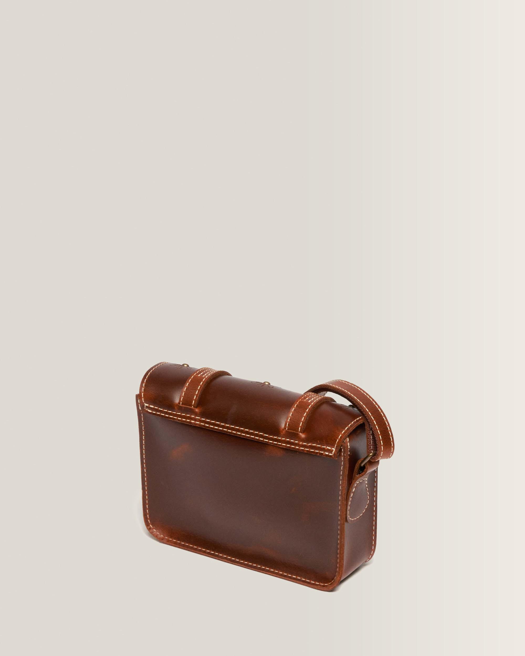 7 Inch Mayhem Leather Satchel in Amber Tan | Dr. Martens™