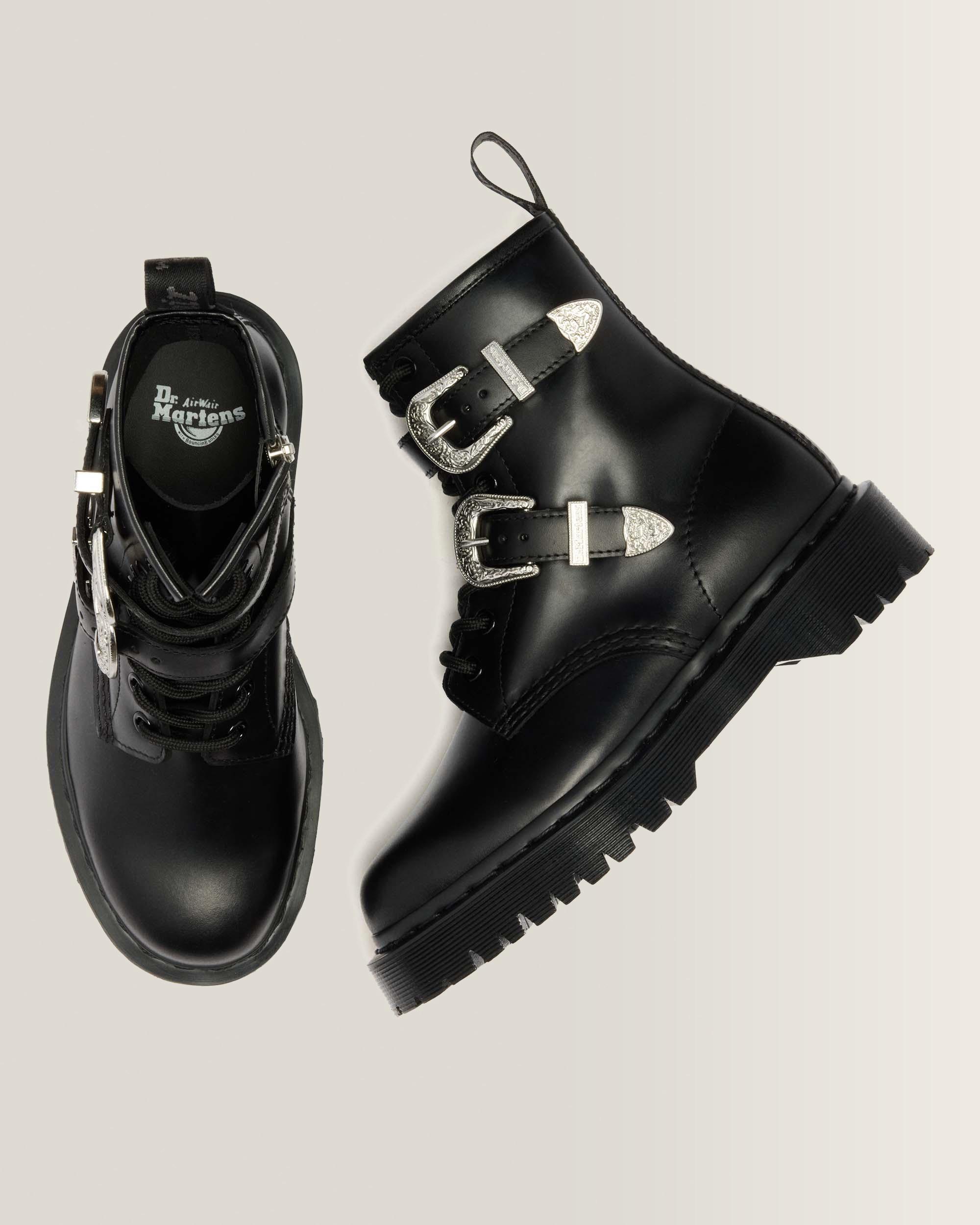 1460 Bex Western Buckle Leder Stiefel